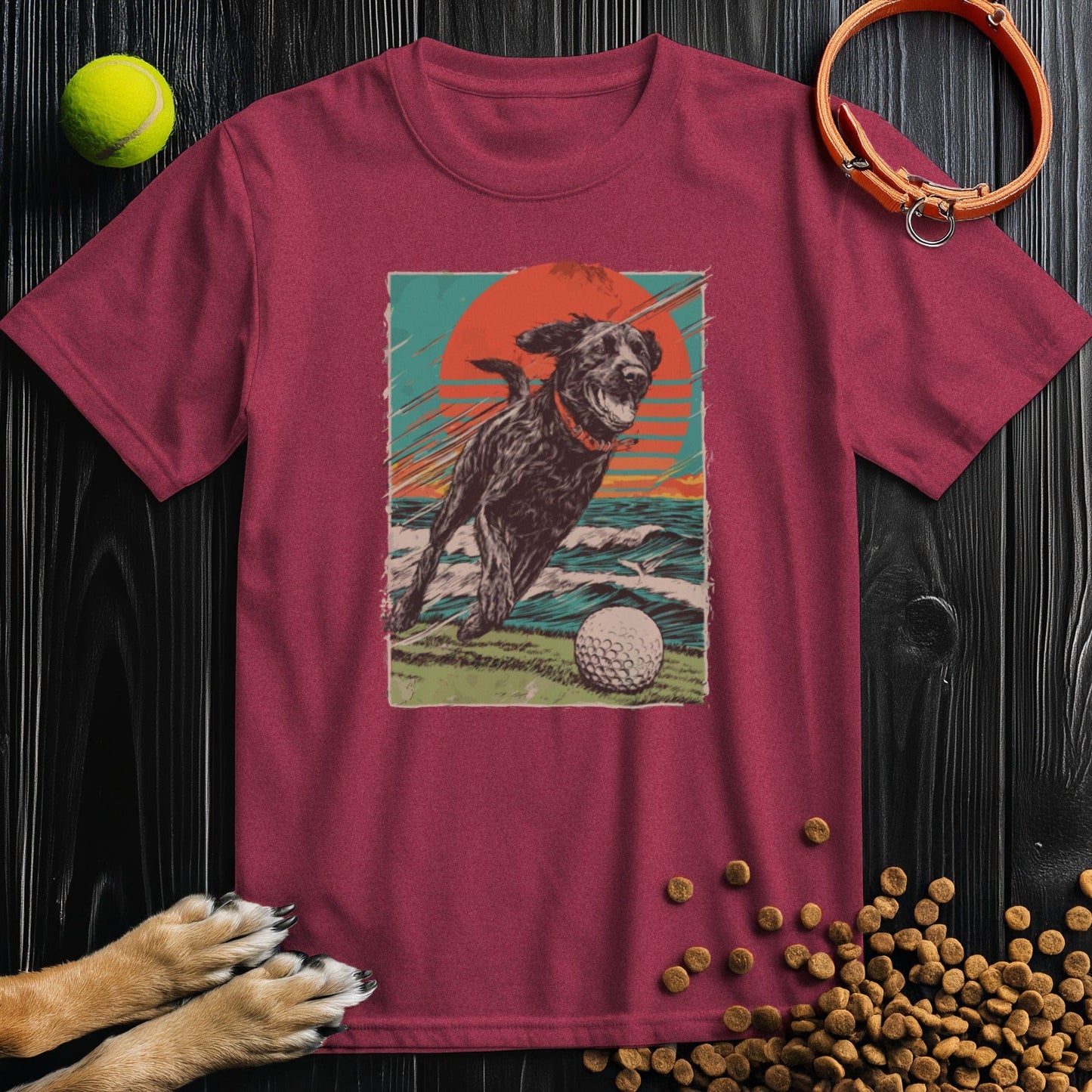 Sunset Fairway Fetch T-Shirt