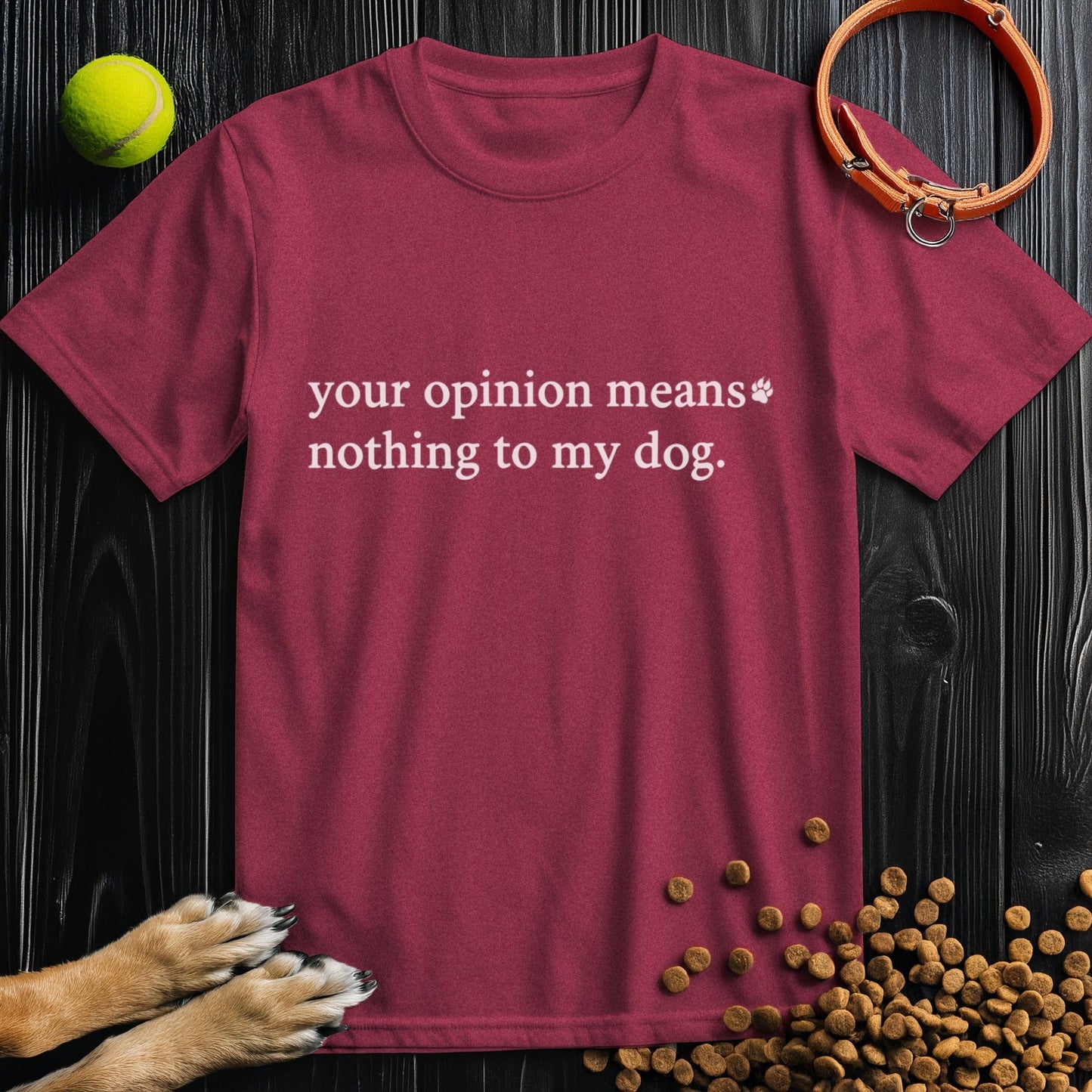 Your Opinion Means Nothing To My Dog T-Shirt