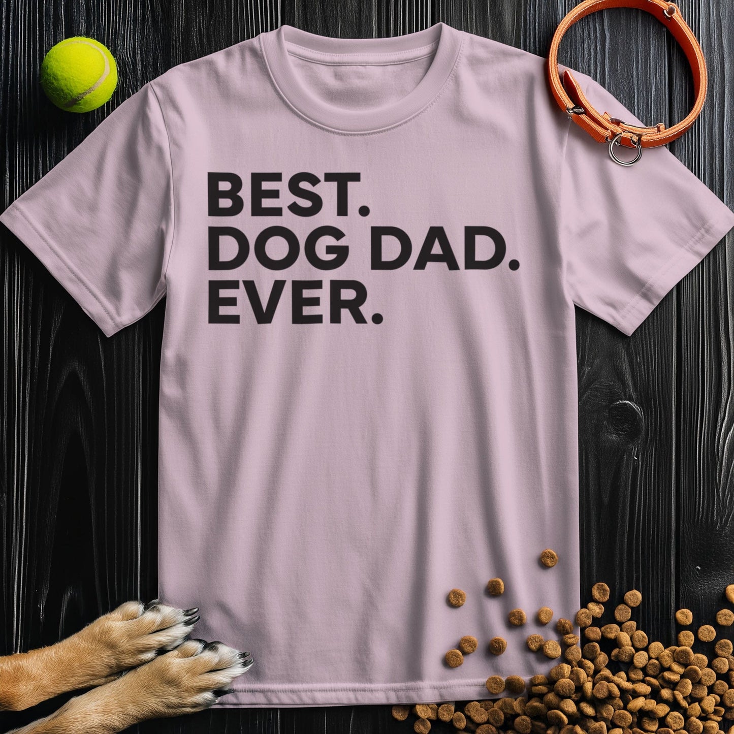 Best. Dog Dad. Ever Black Type T-Shirt