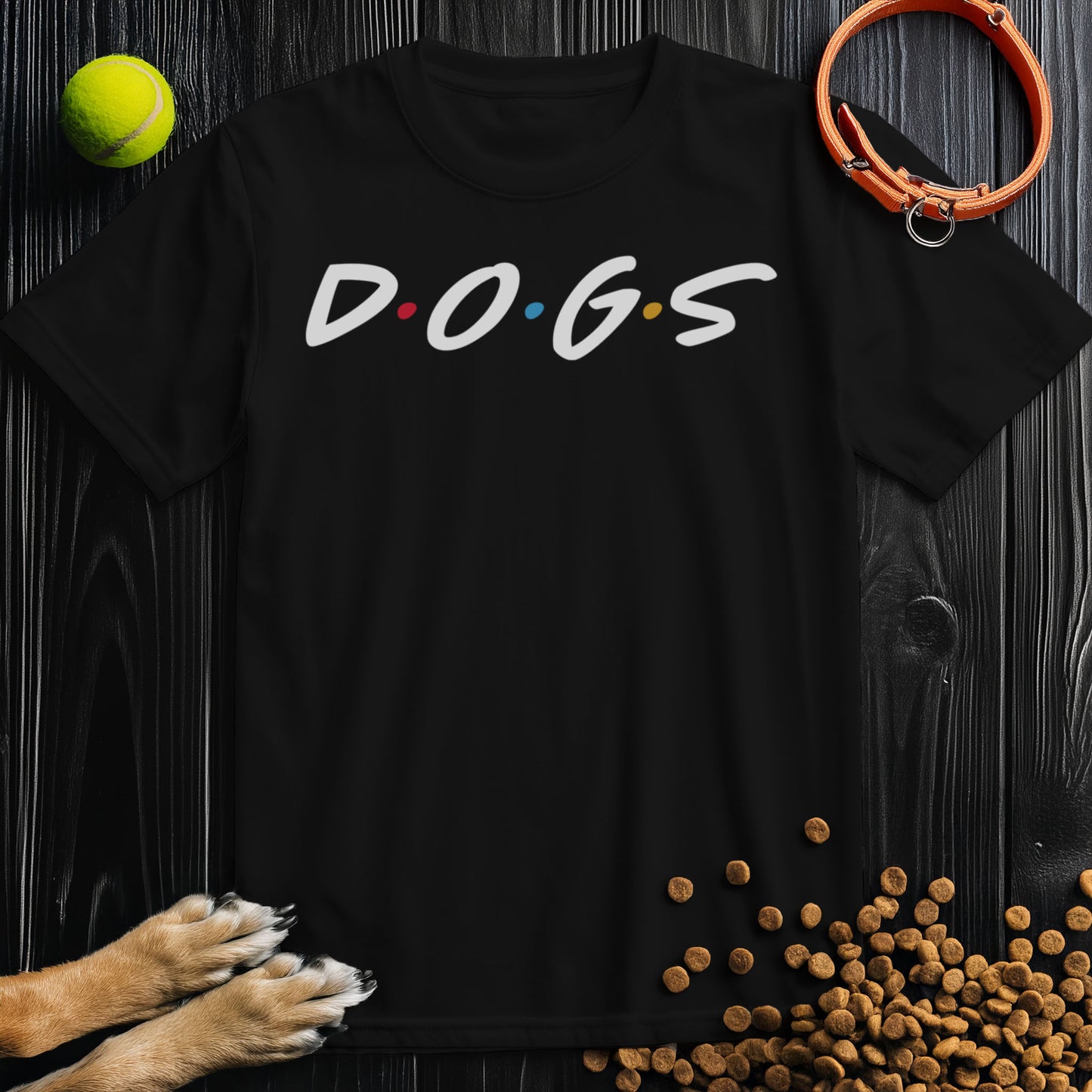 D O G S White Type T-Shirt
