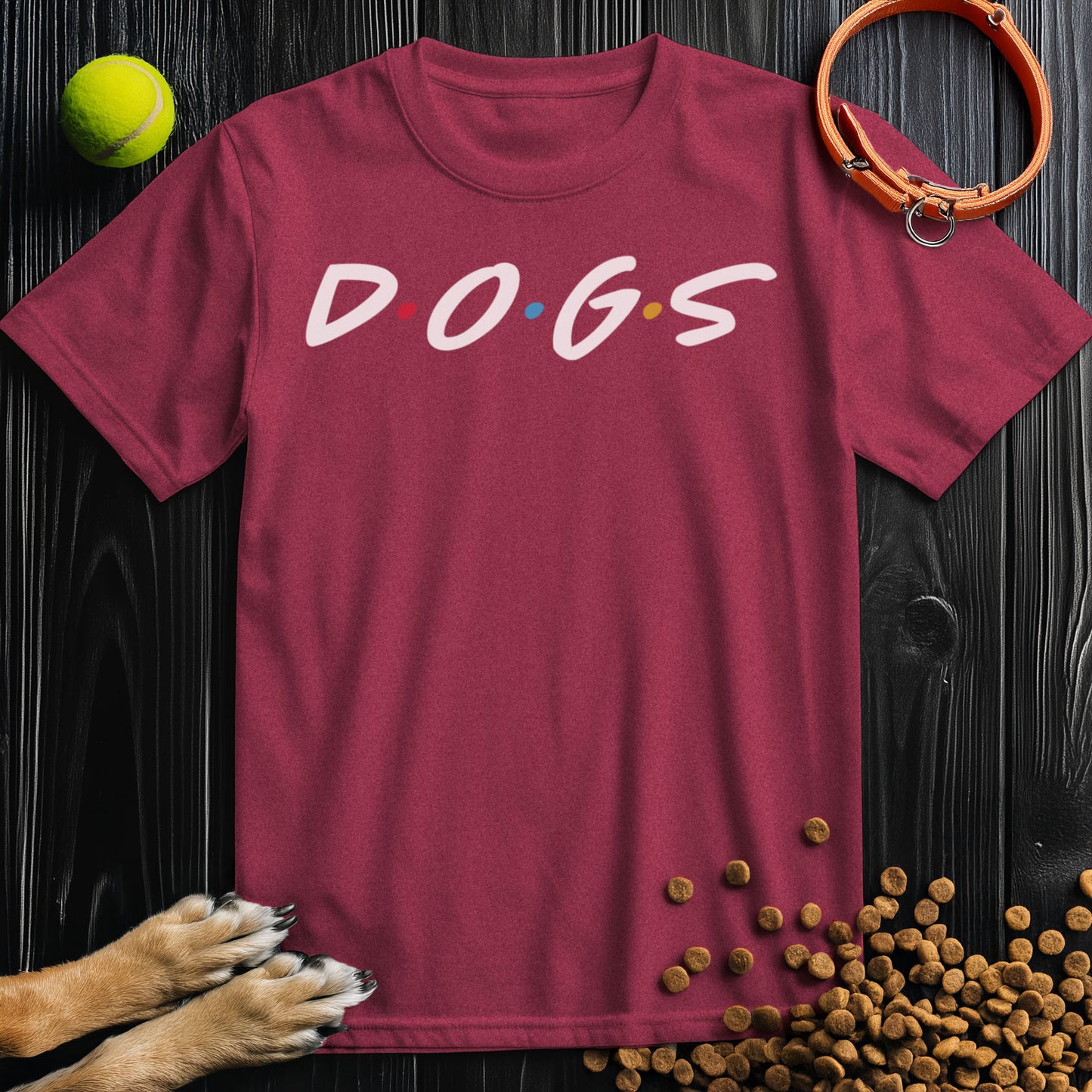 D O G S White Type T-Shirt