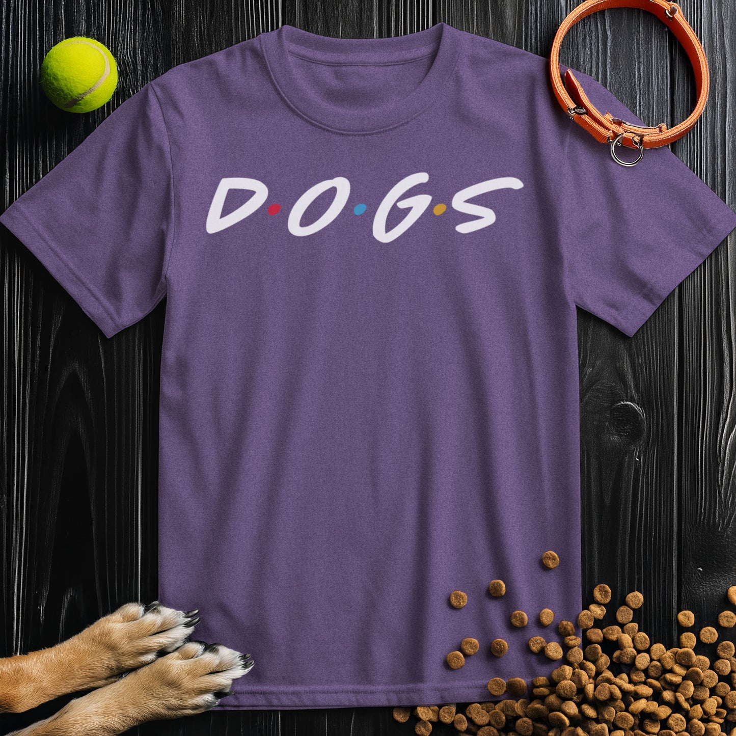 D O G S White Type T-Shirt