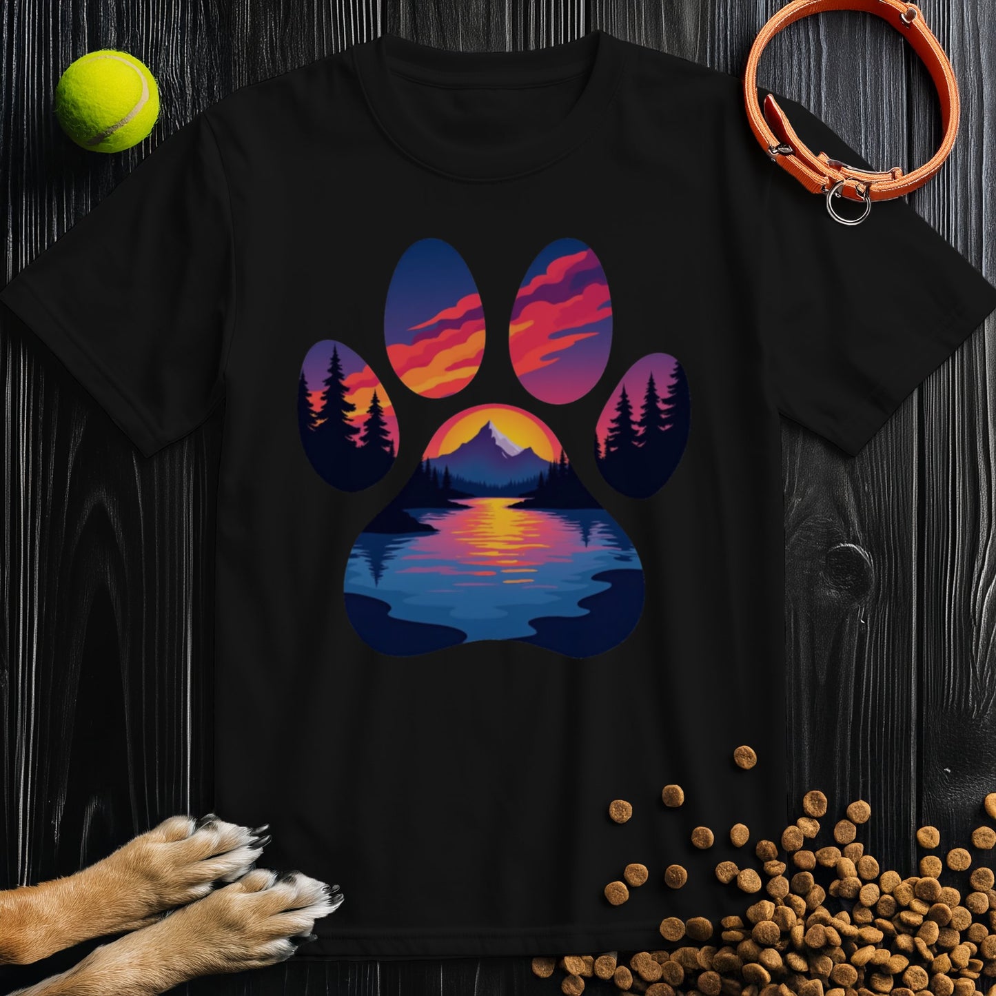 Mountain Trail Paws T-Shirt