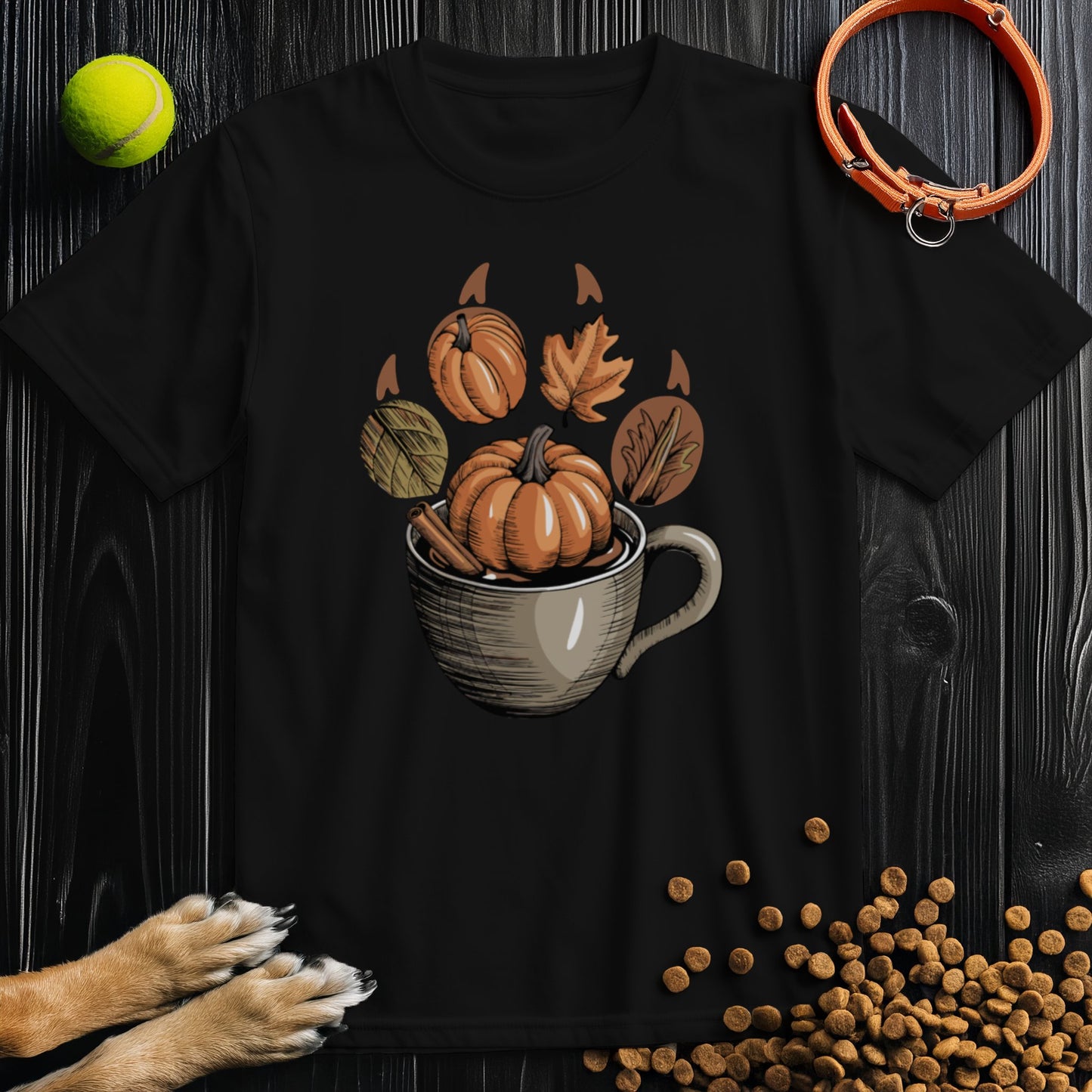 Autumn Brew Paw T-Shirt