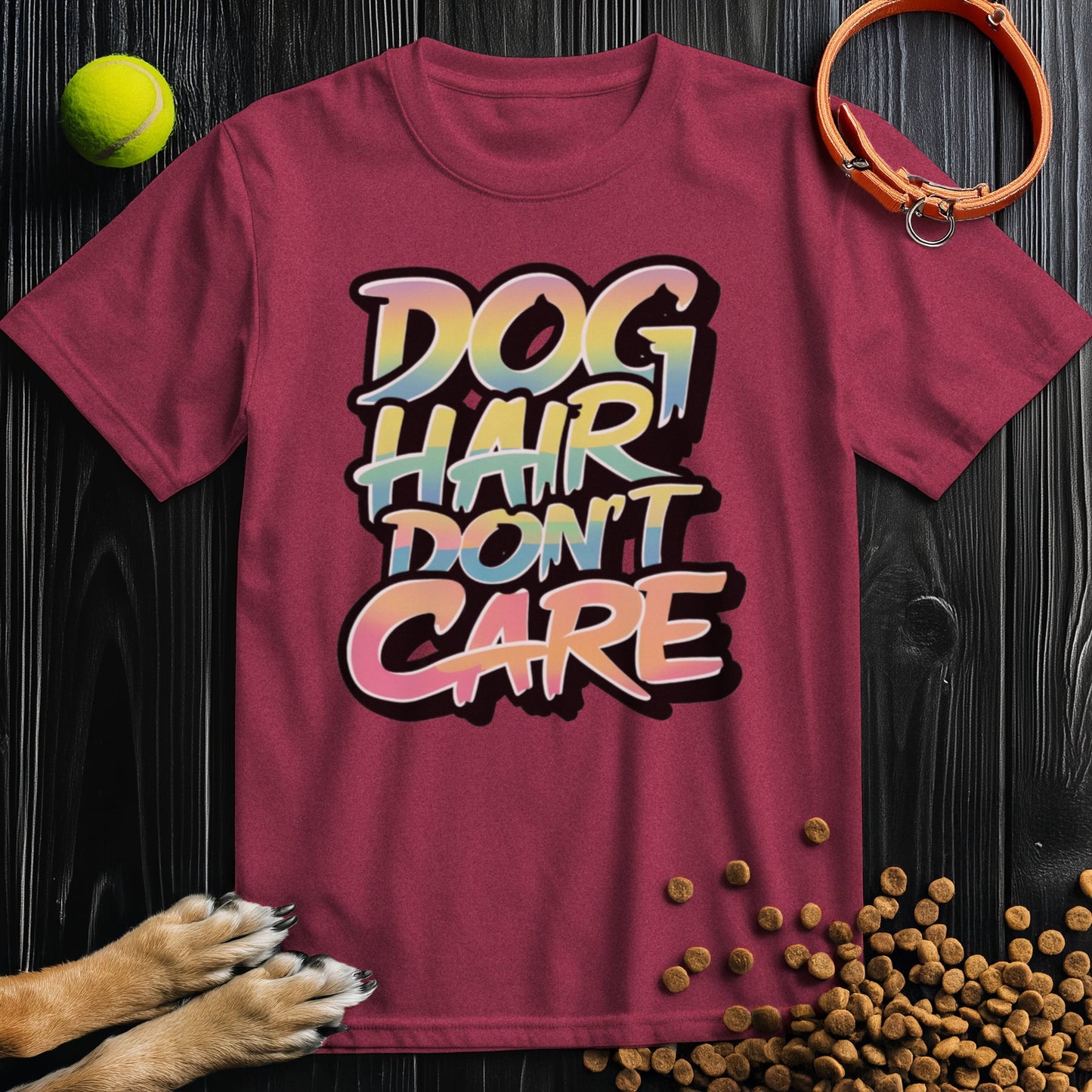 Dog Hair, Don't Care Color Splash T-Shirt