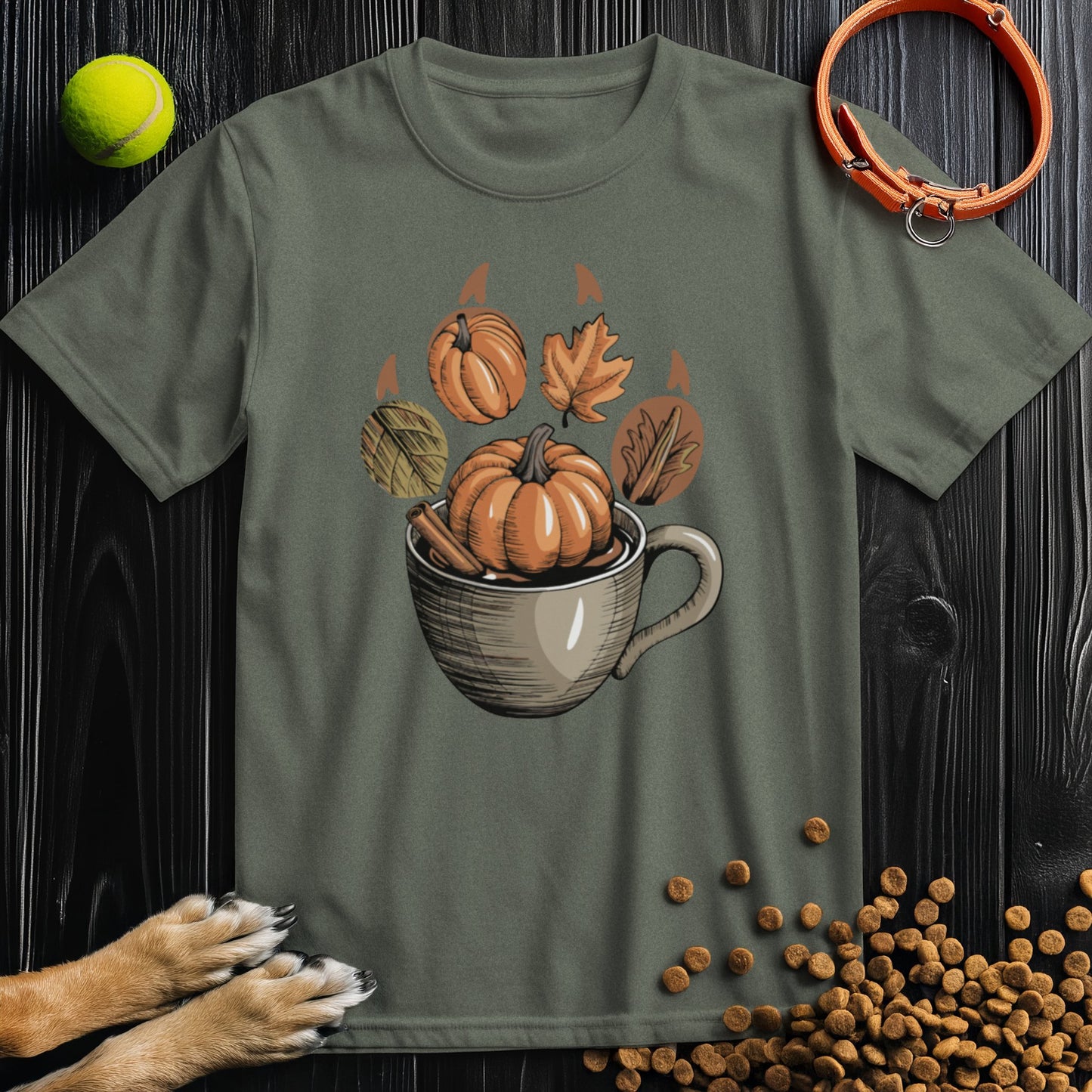 Autumn Brew Paw T-Shirt