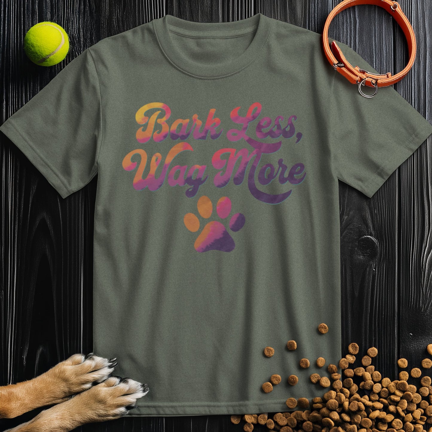 Bark Less, Wag More T-Shirt
