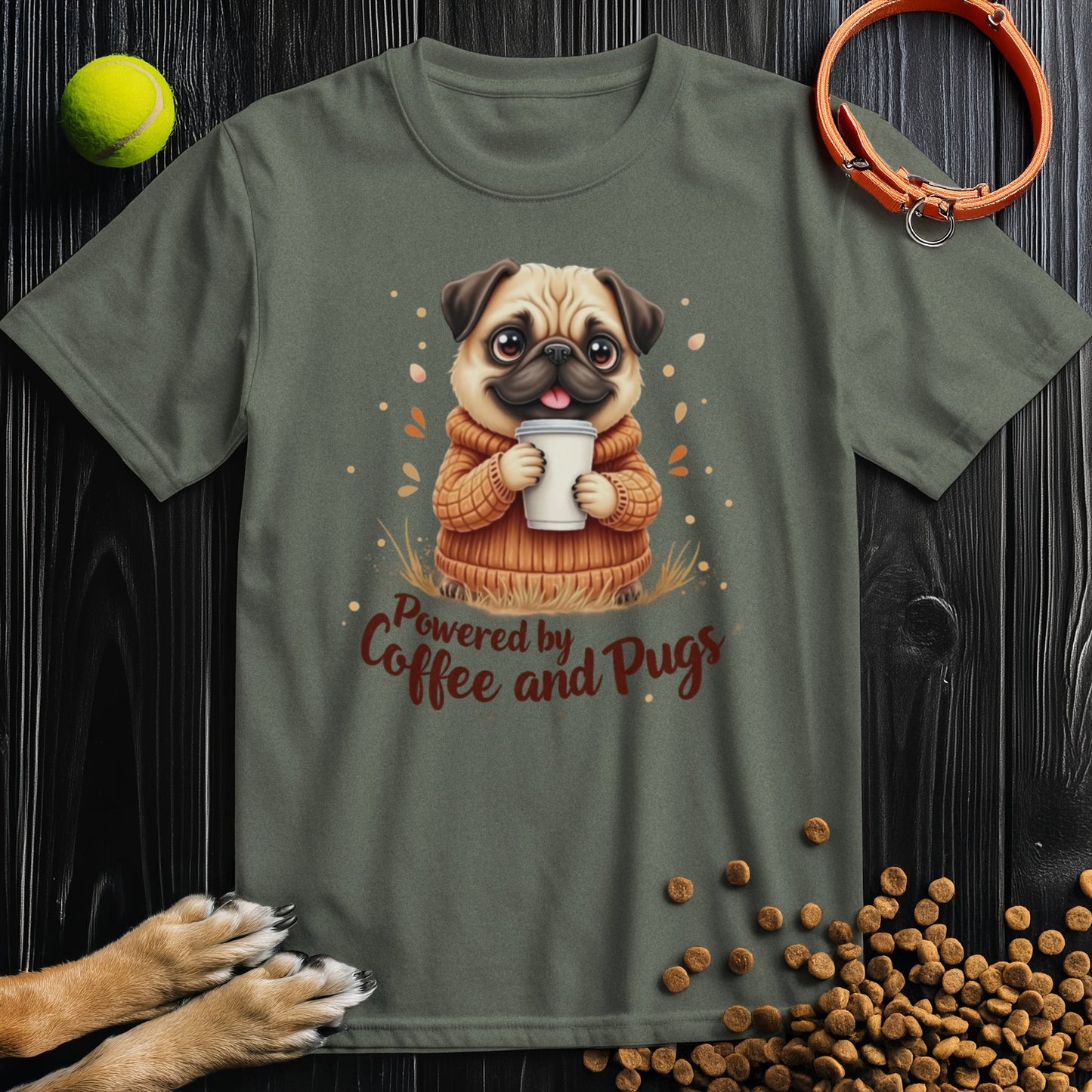 Pugs & Coffee Vibes T-Shirt