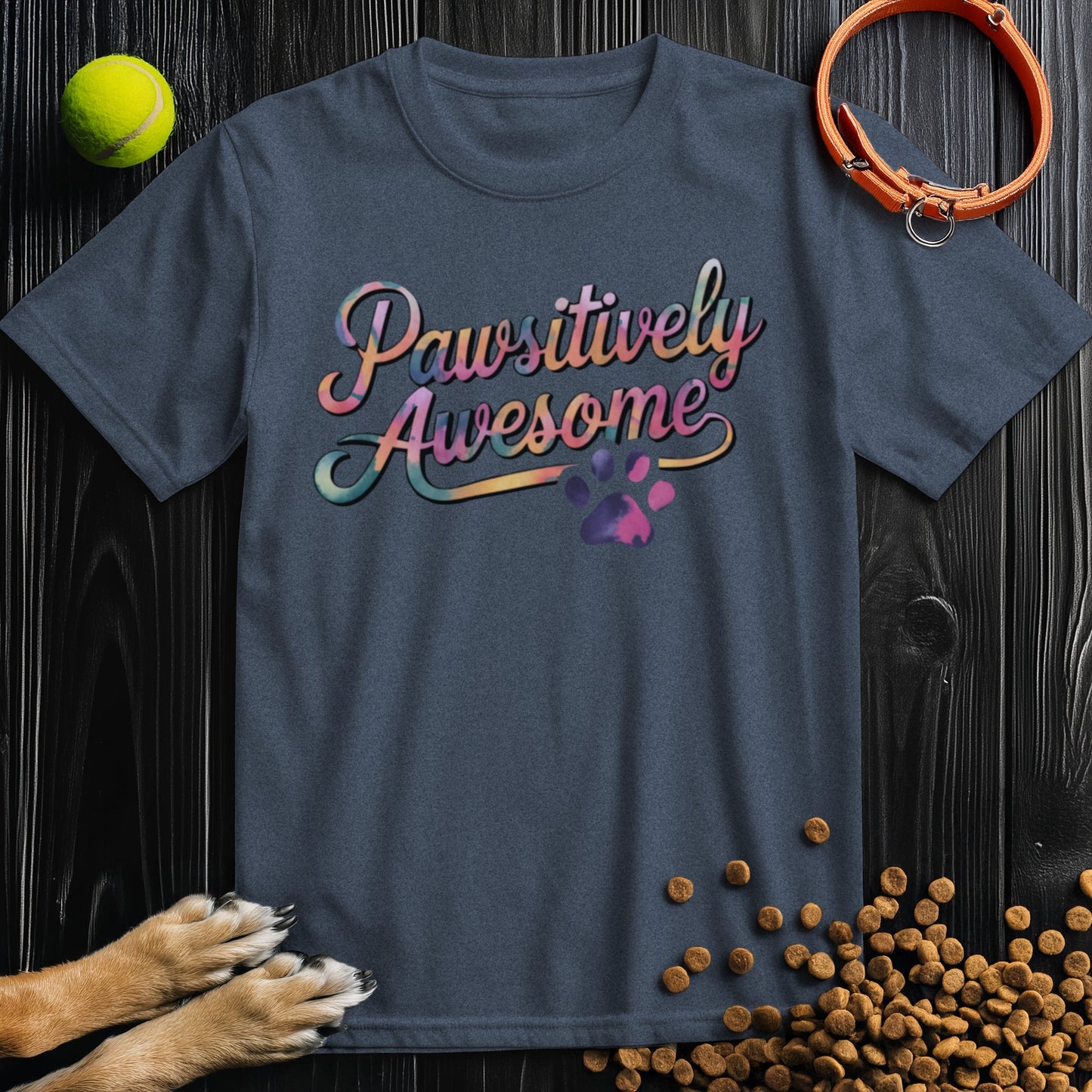Pawsitively Awesome Colored T-Shirt