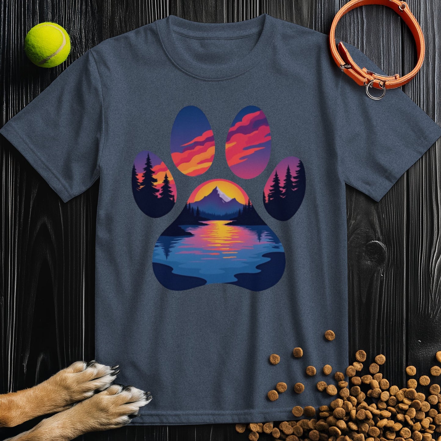Mountain Trail Paws T-Shirt