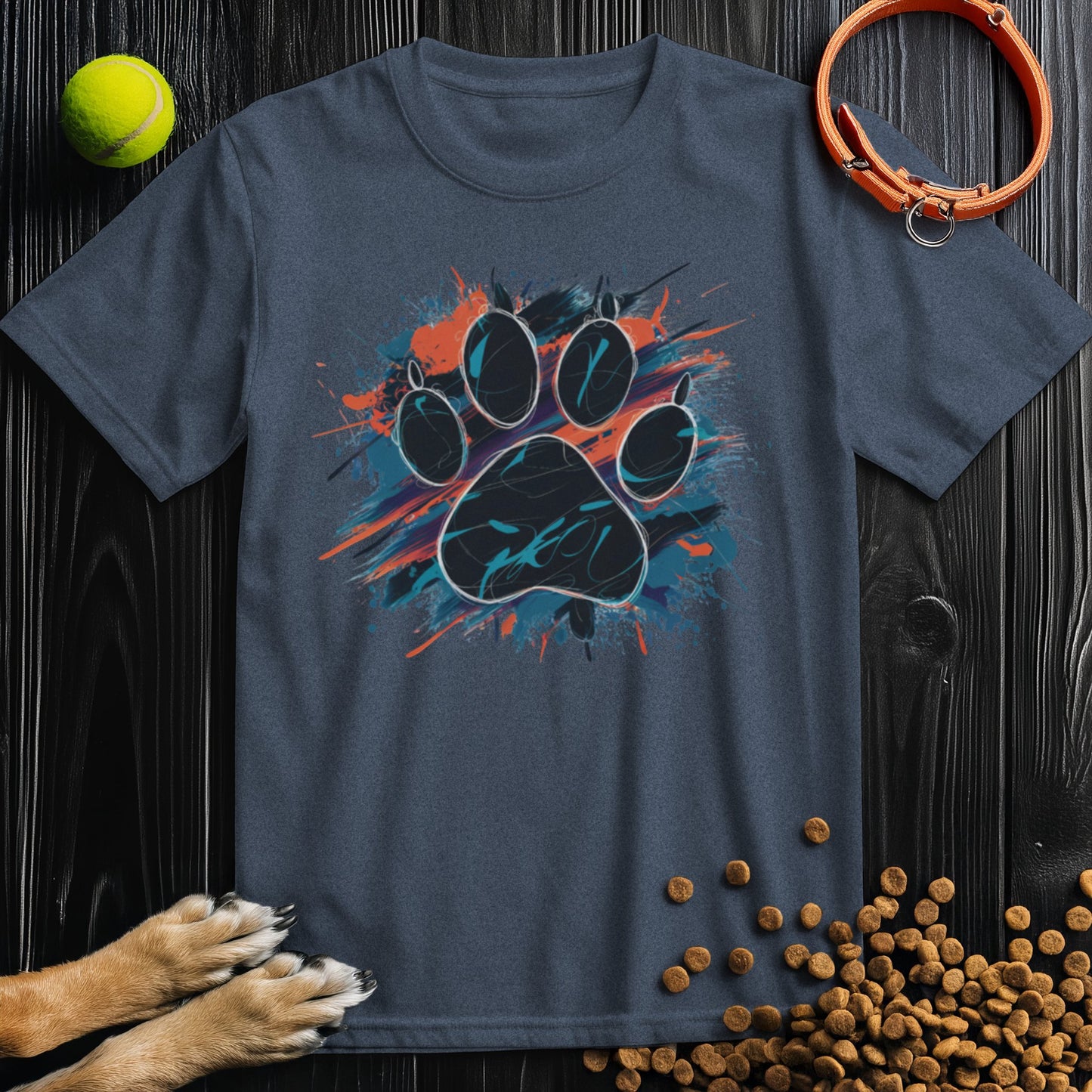 Urban Paw Print Splash T-Shirt