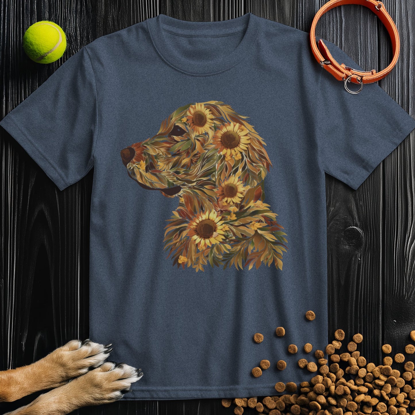 Sunflower Golden Retriever T-Shirt