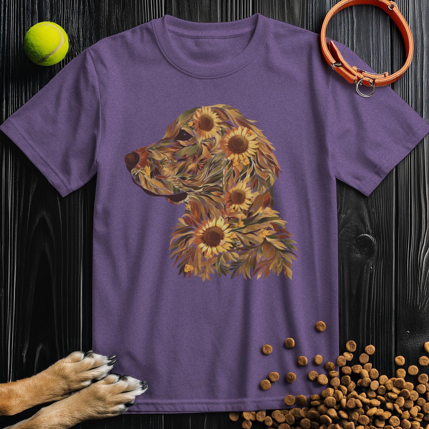Sunflower Golden Retriever T-Shirt