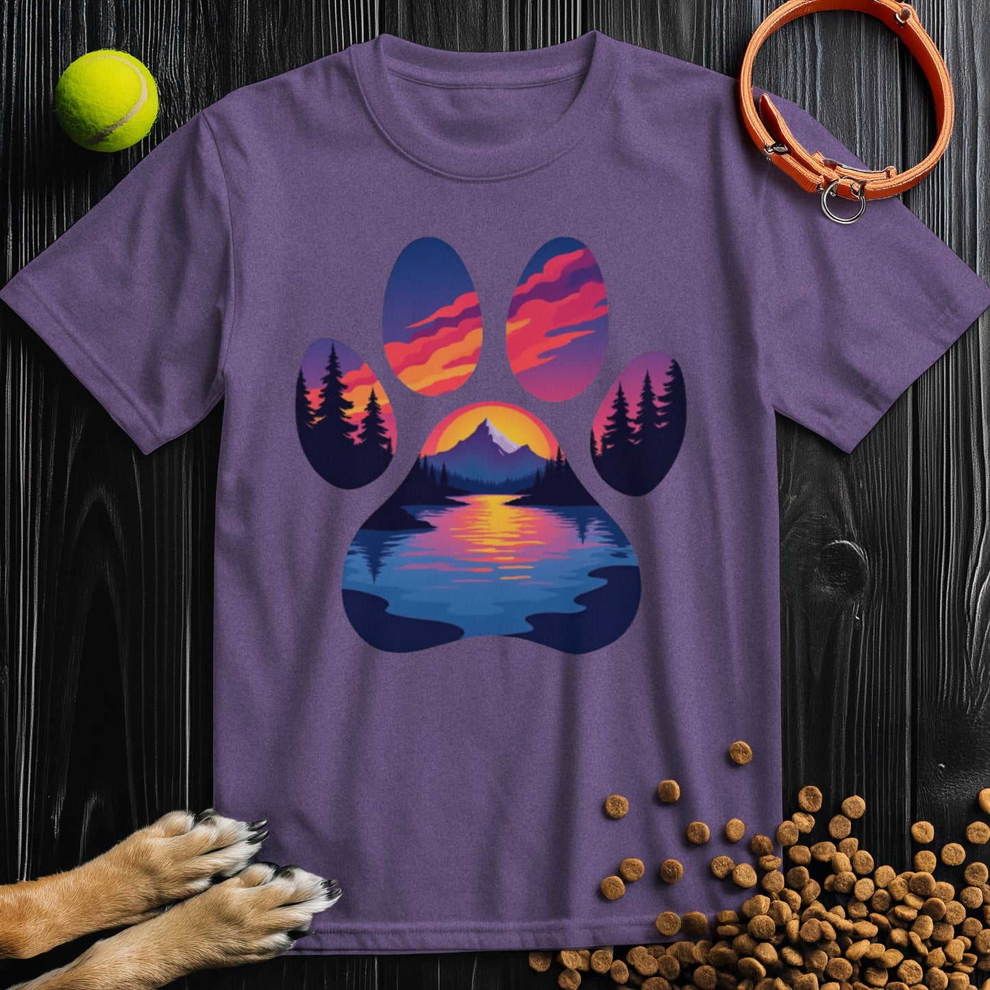 Mountain Trail Paws T-Shirt