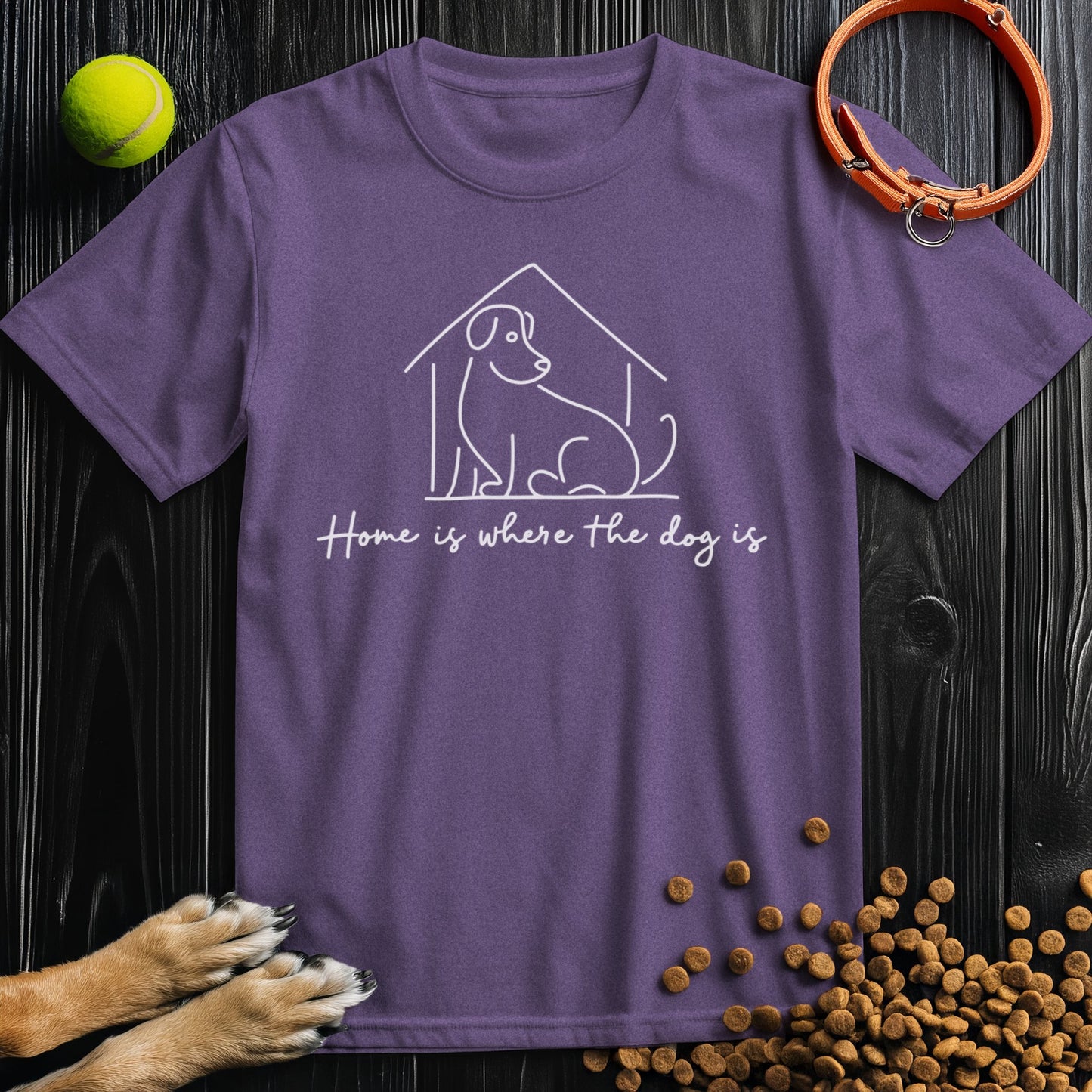 Home Is Where The Do Is White T-Shirt