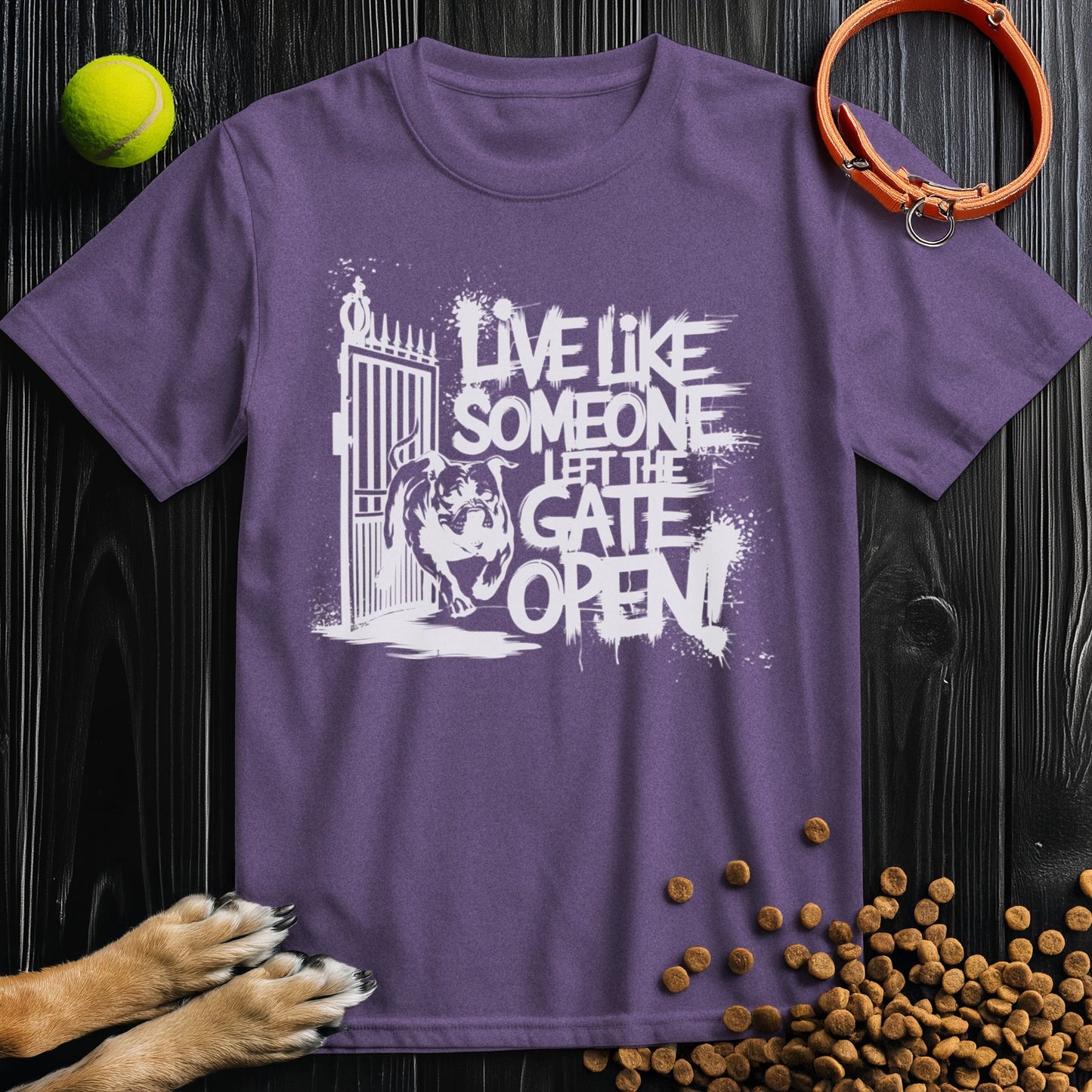 Live Like Someone Left The Gate Open White T-Shirt