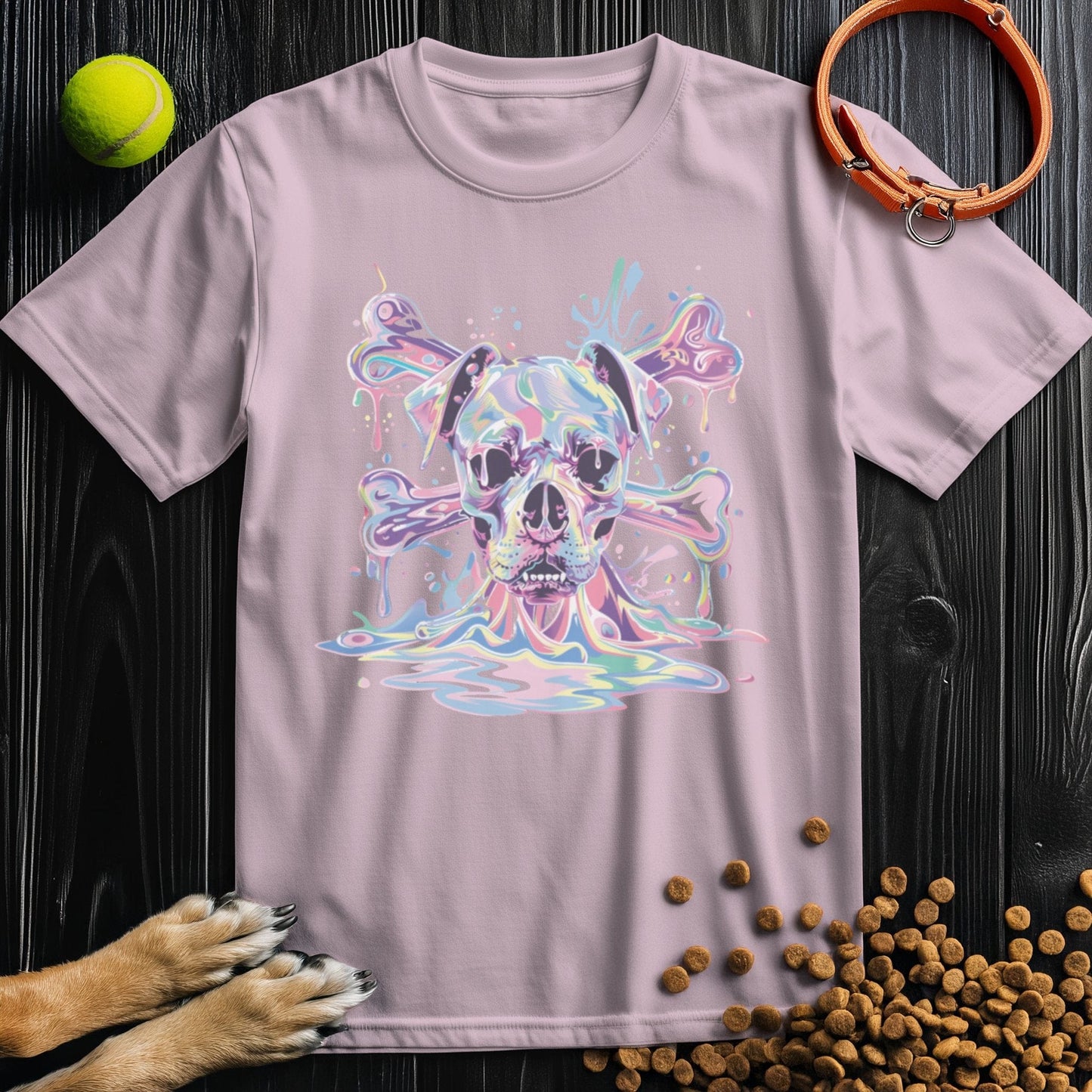 Psychedelic Pooch Skull T-Shirt