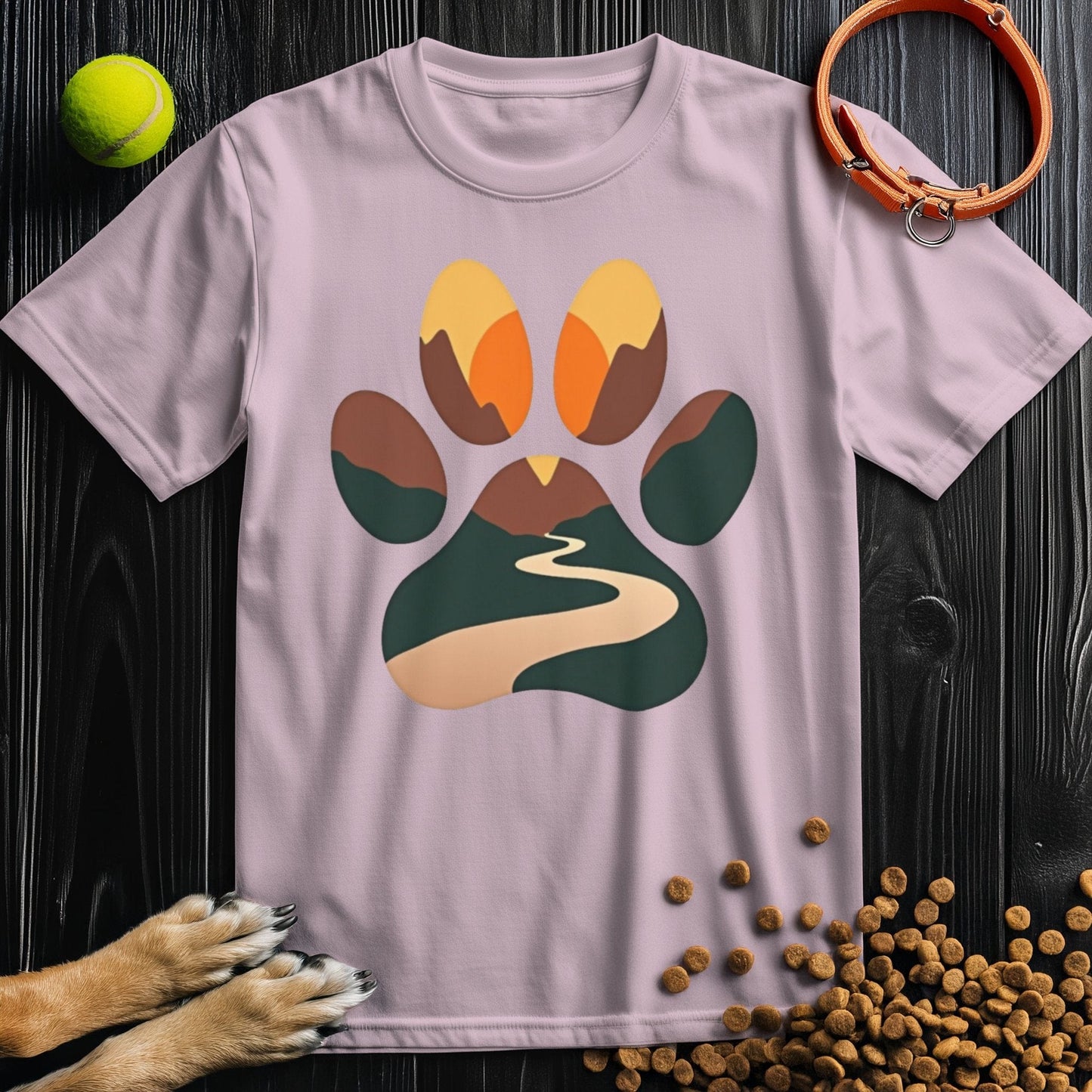 Wilderness Paw Path Dog T-Shirts