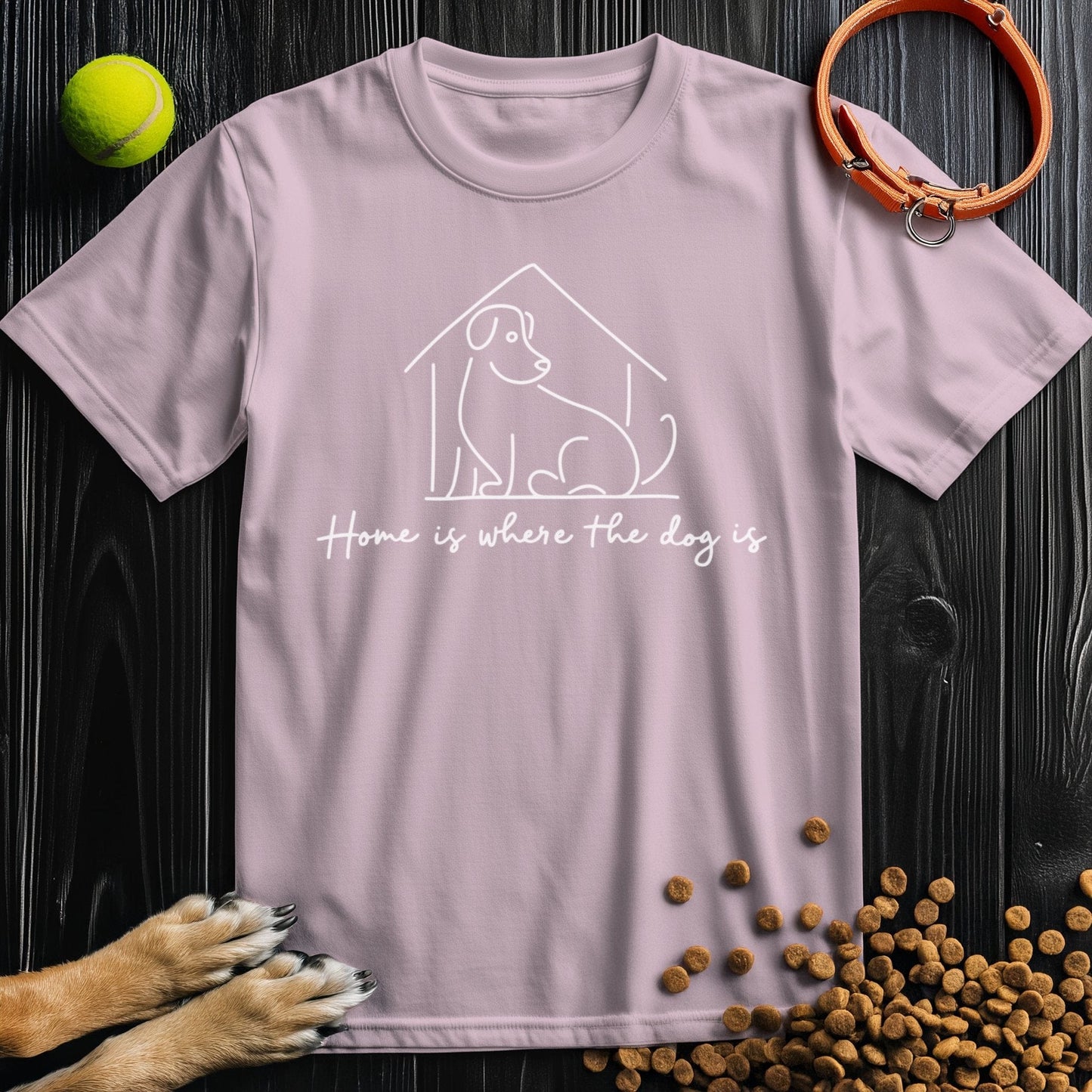 Home Is Where The Do Is White T-Shirt