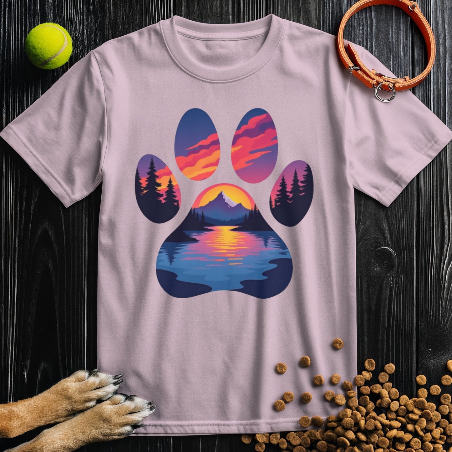 Mountain Trail Paws T-Shirt