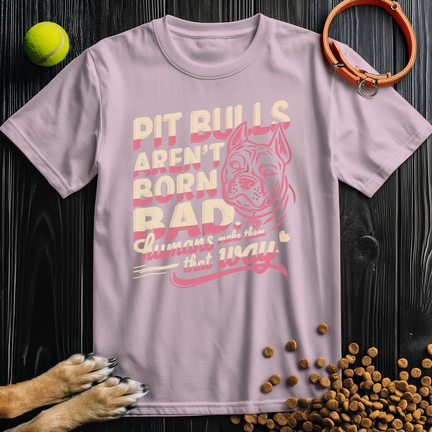 Not Born Bad Pitbull T-Shirt