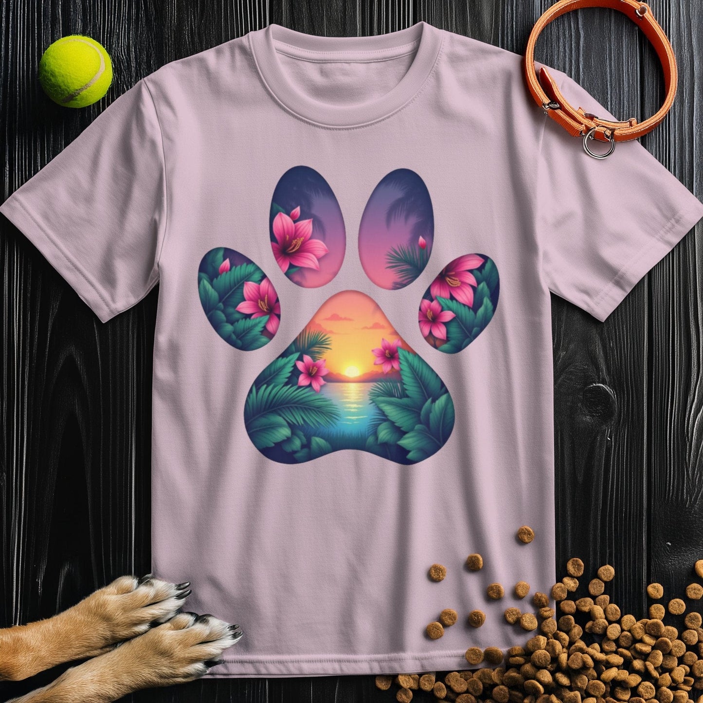 Sunset Paws T-Shirt