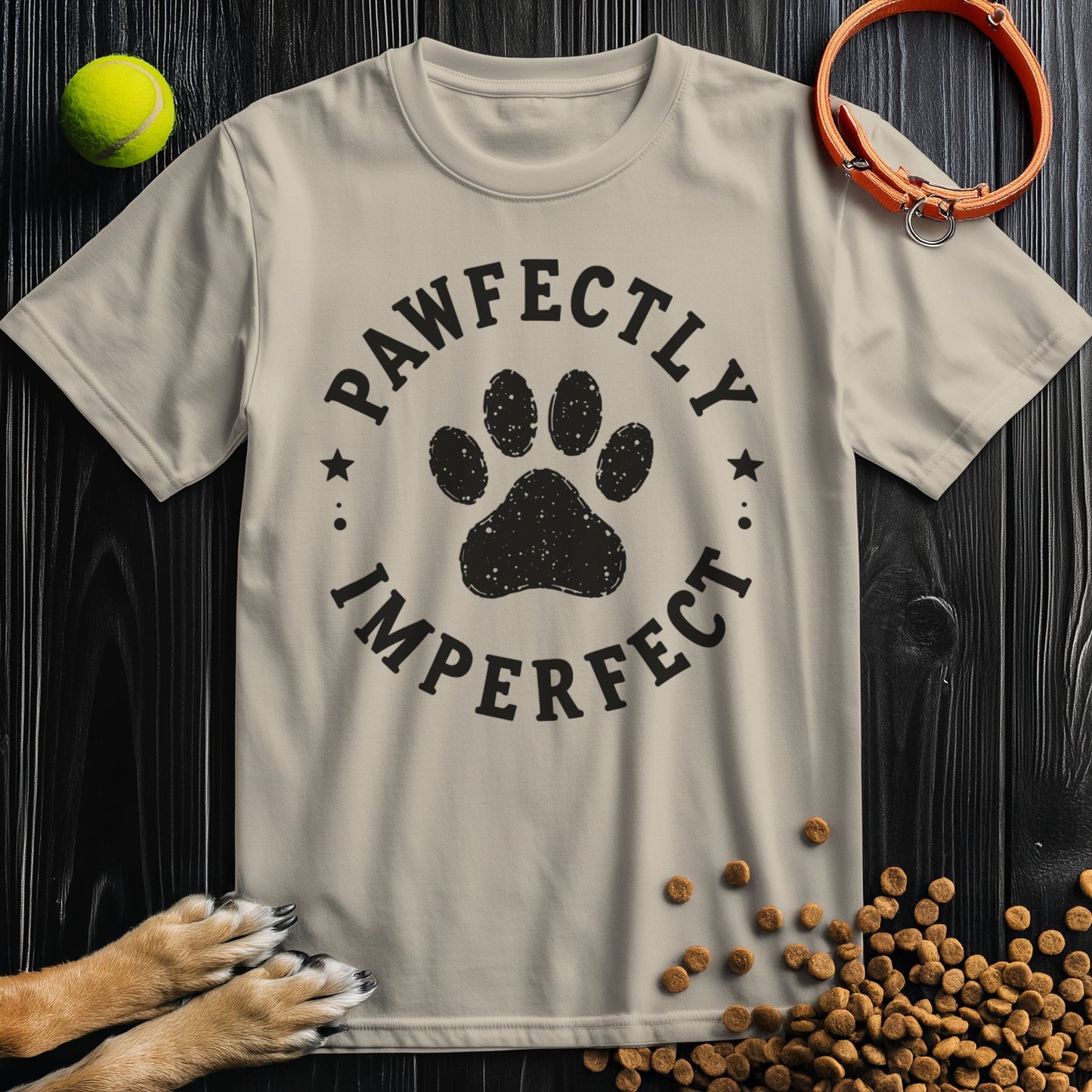 Pawfectly Imperfect Badge T-Shirt
