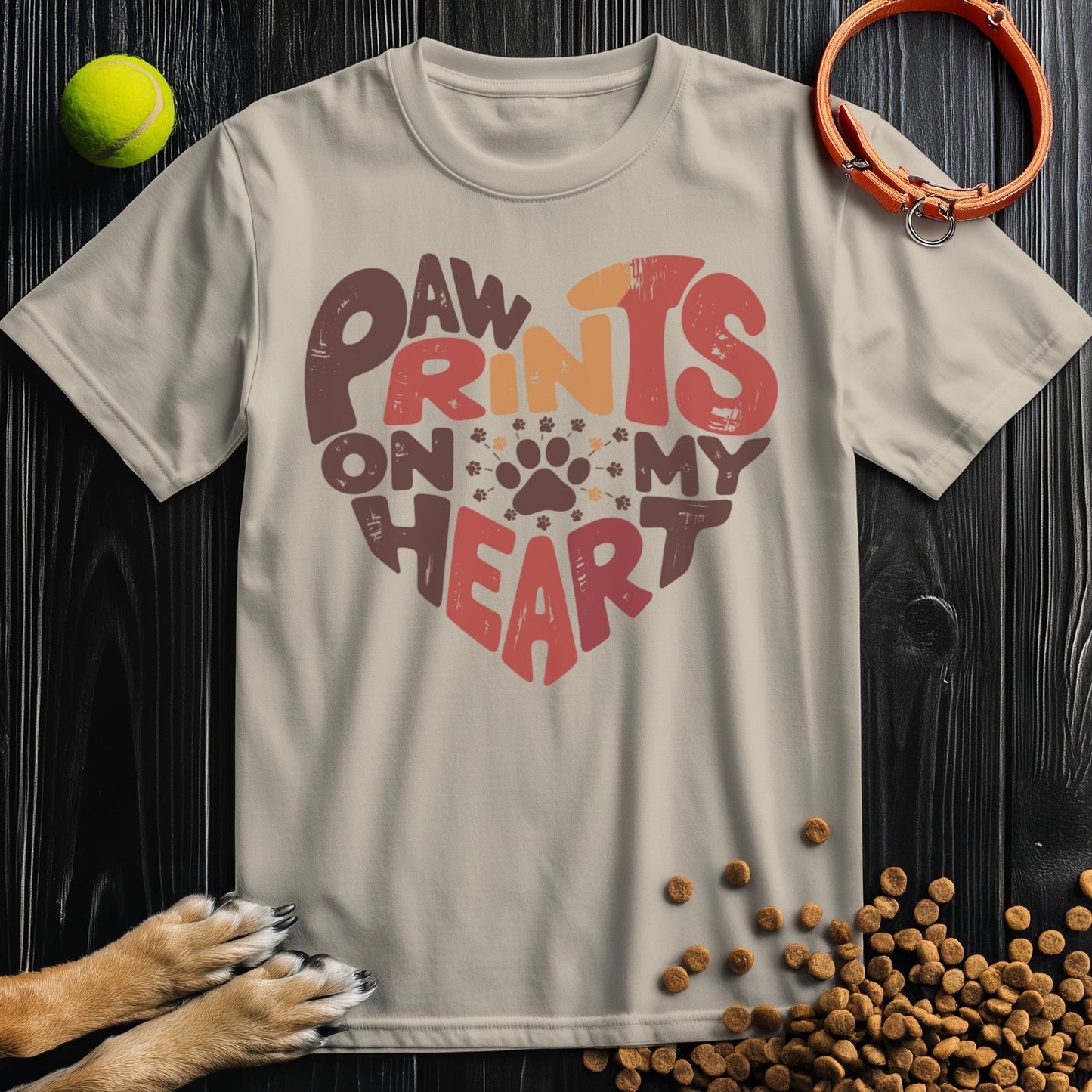 Paw Print On My Heart T-Shirt