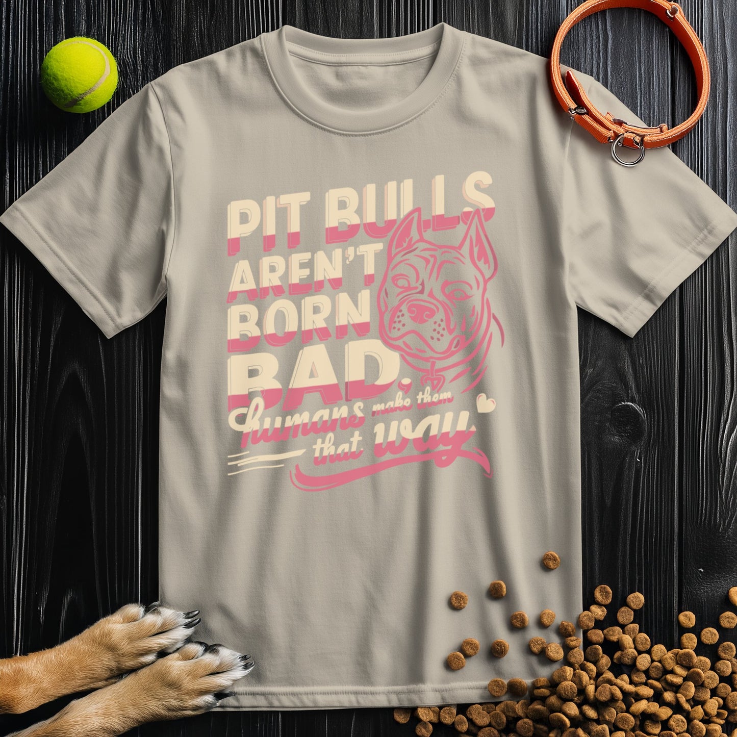 Not Born Bad Pitbull T-Shirt