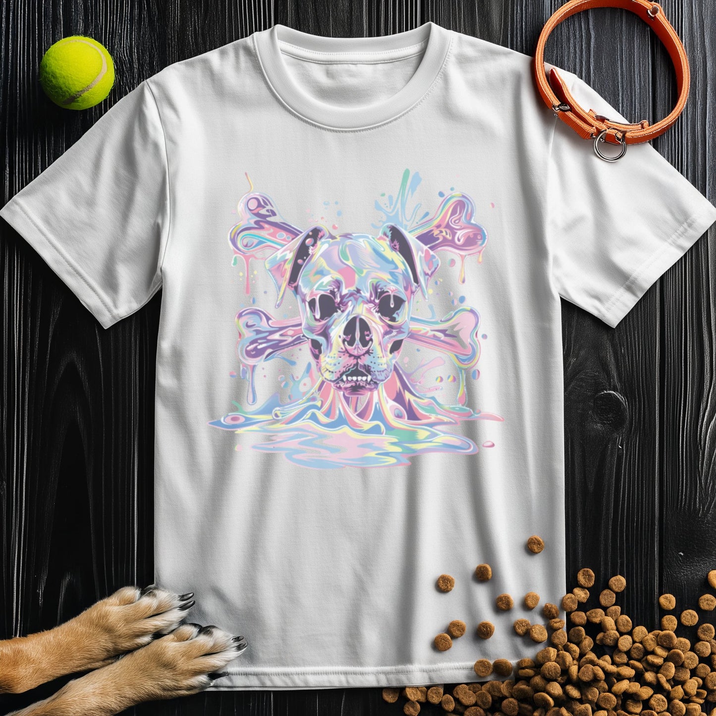 Psychedelic Pooch Skull T-Shirt