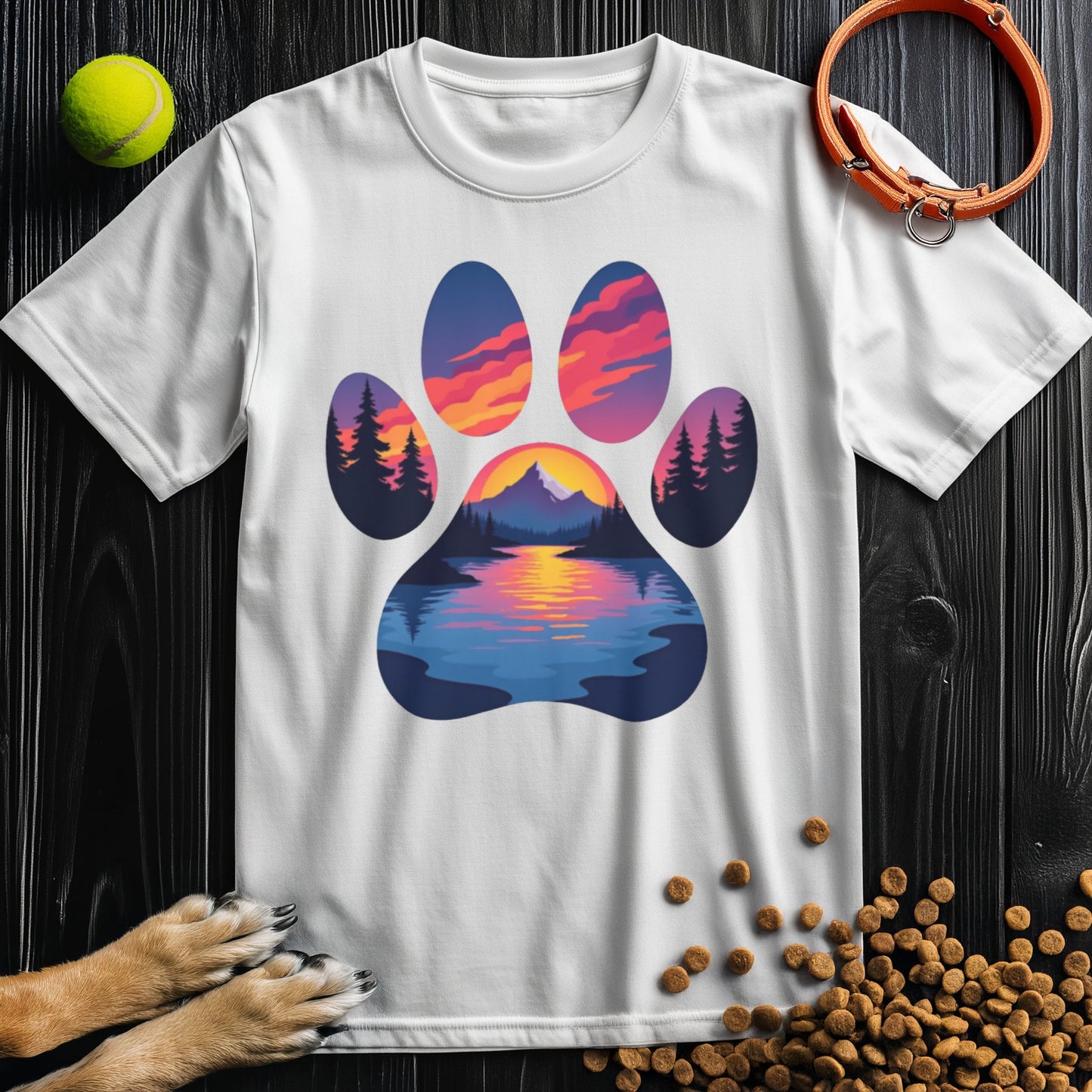 Mountain Trail Paws T-Shirt