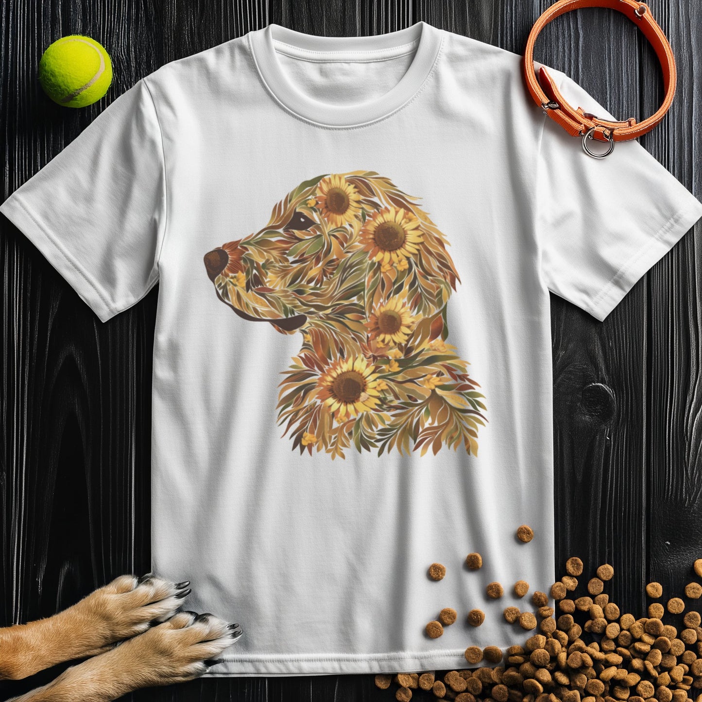 Sunflower Golden Retriever T-Shirt