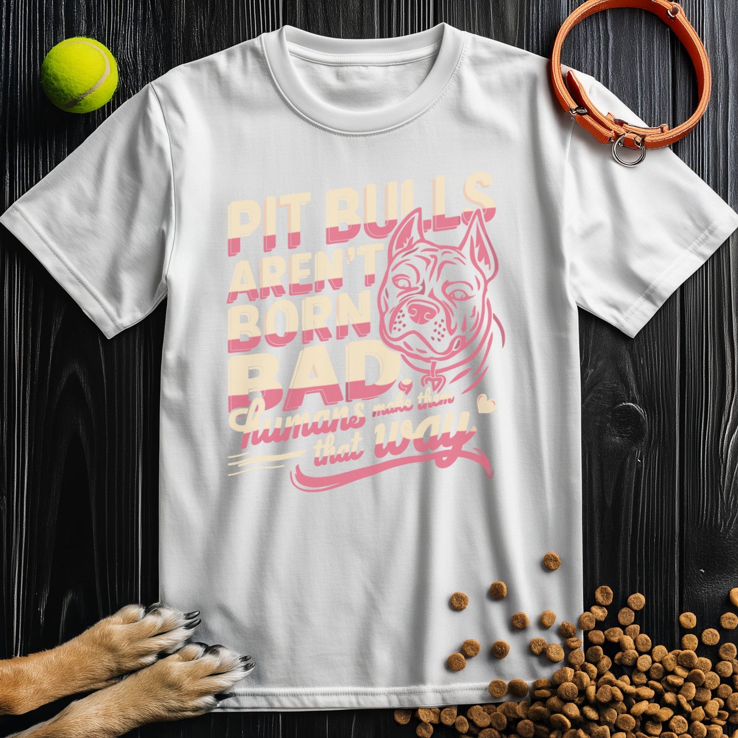 Not Born Bad Pitbull T-Shirt