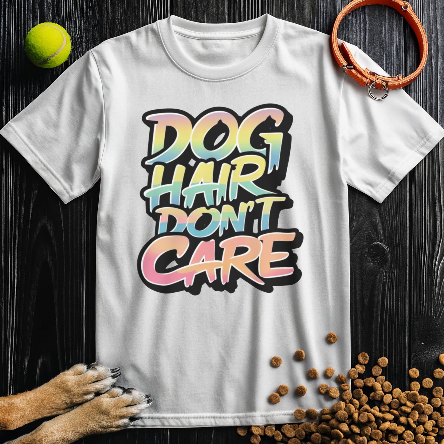 Dog Hair, Don't Care Color Splash T-Shirt