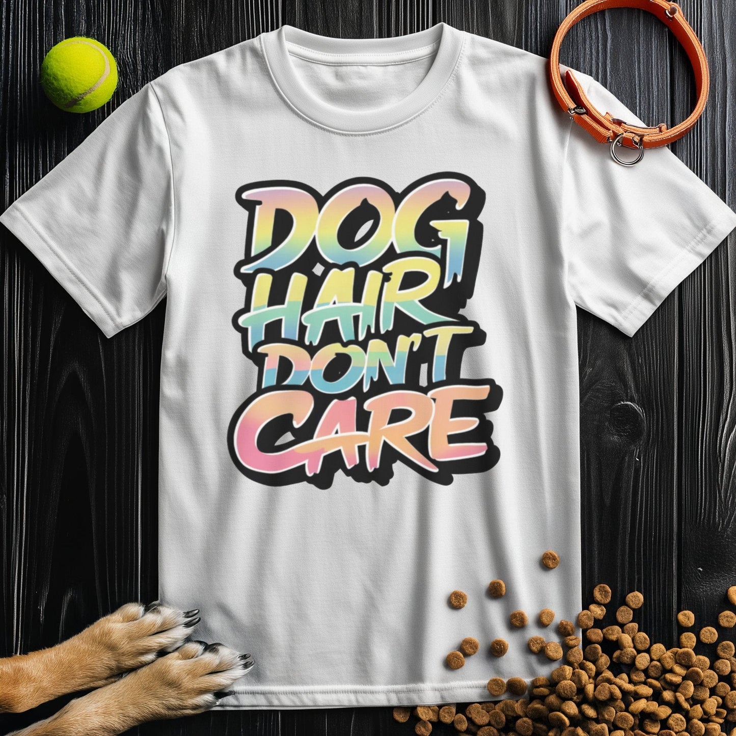 Dog Hair, Don't Care Color Splash T-Shirt