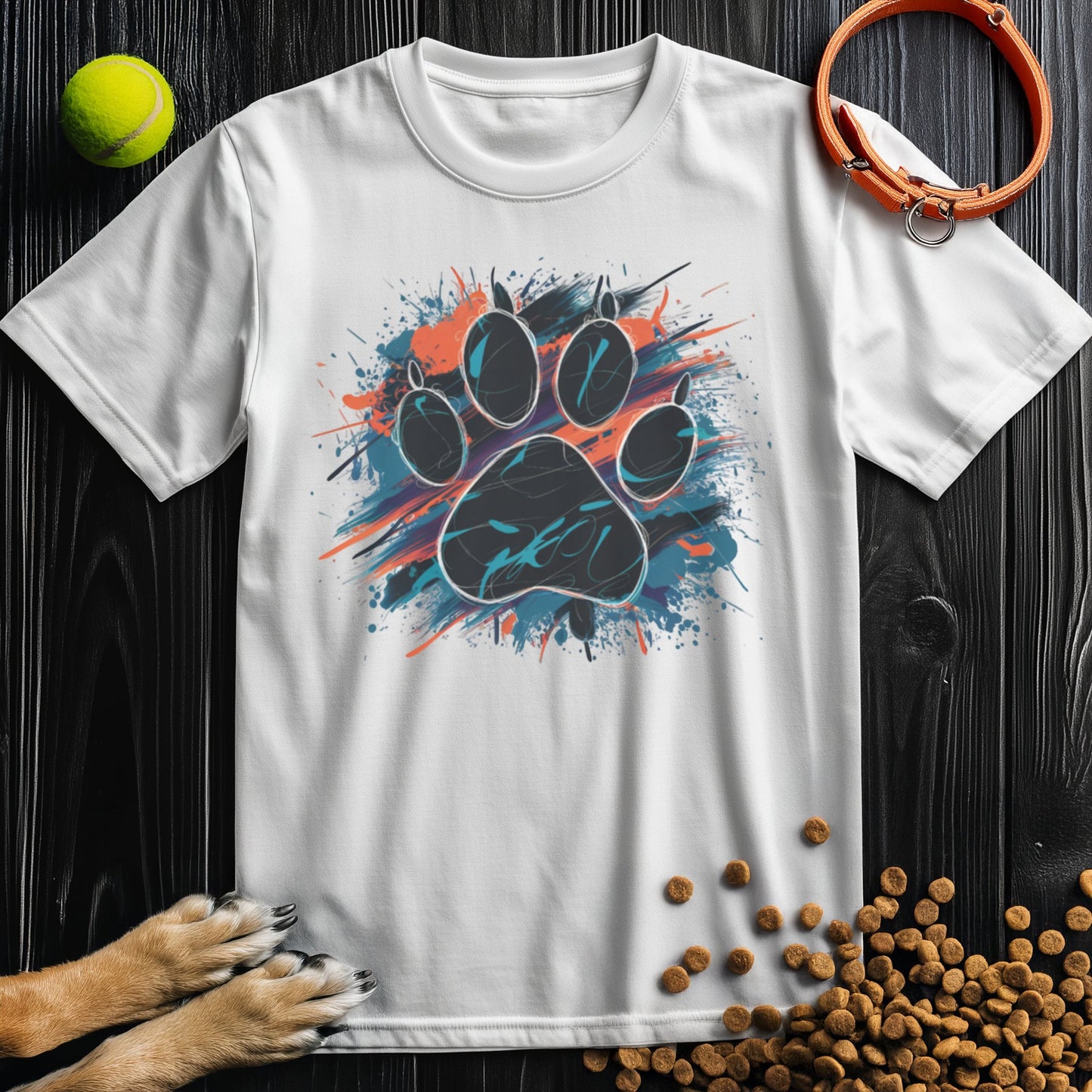 Urban Paw Print Splash T-Shirt