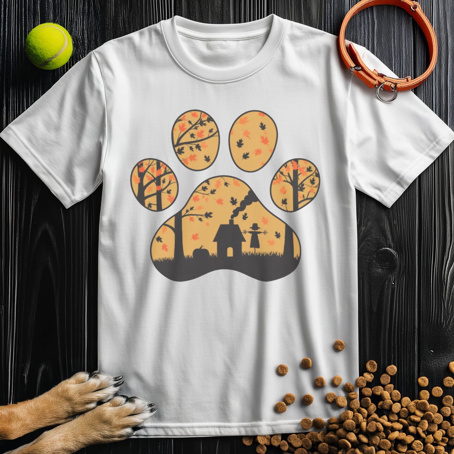 Harvest Woods Paw Print T-Shirt
