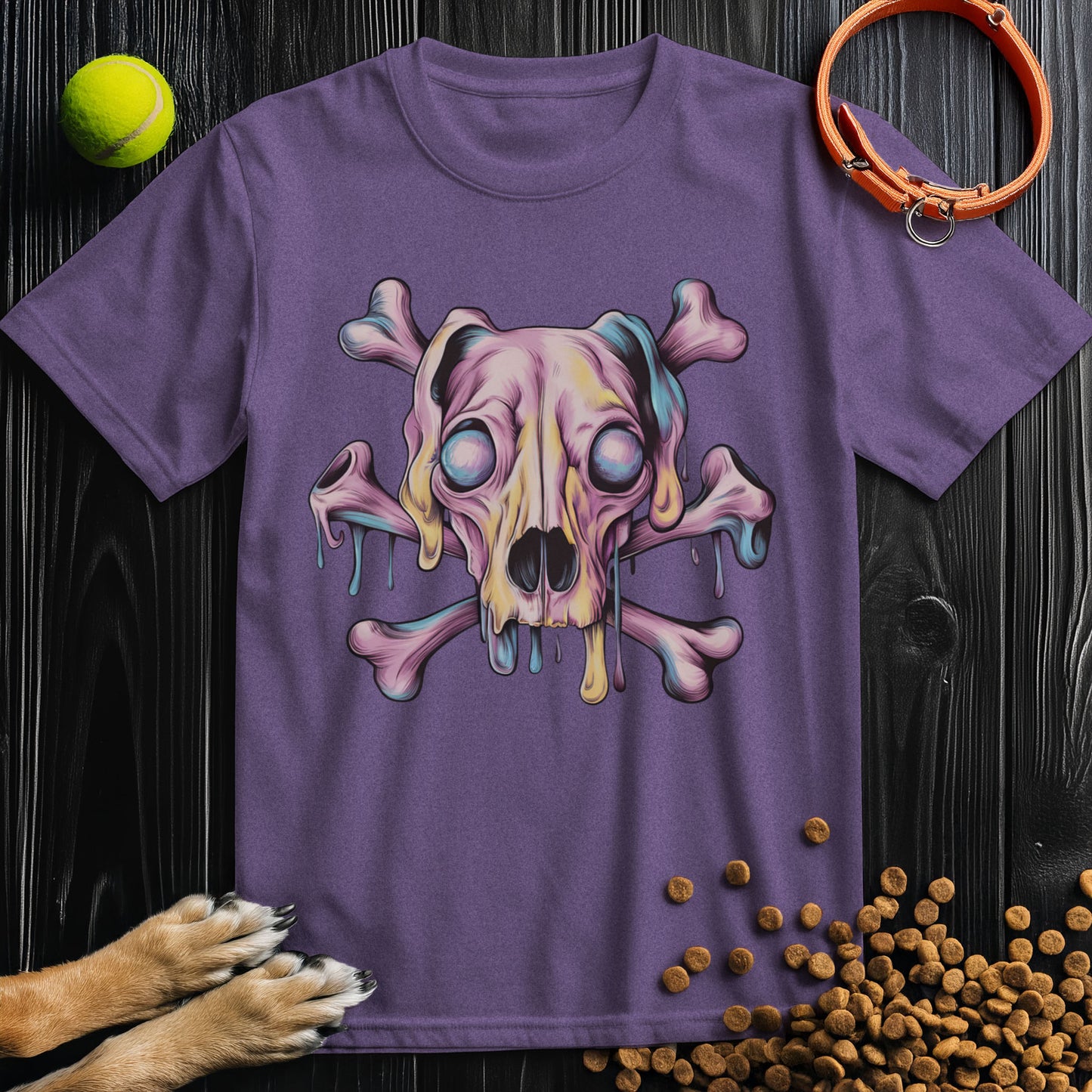 Melting Dog Skull T-Shirt