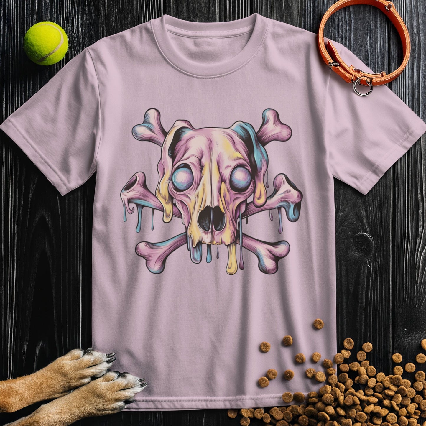 Melting Dog Skull T-Shirt