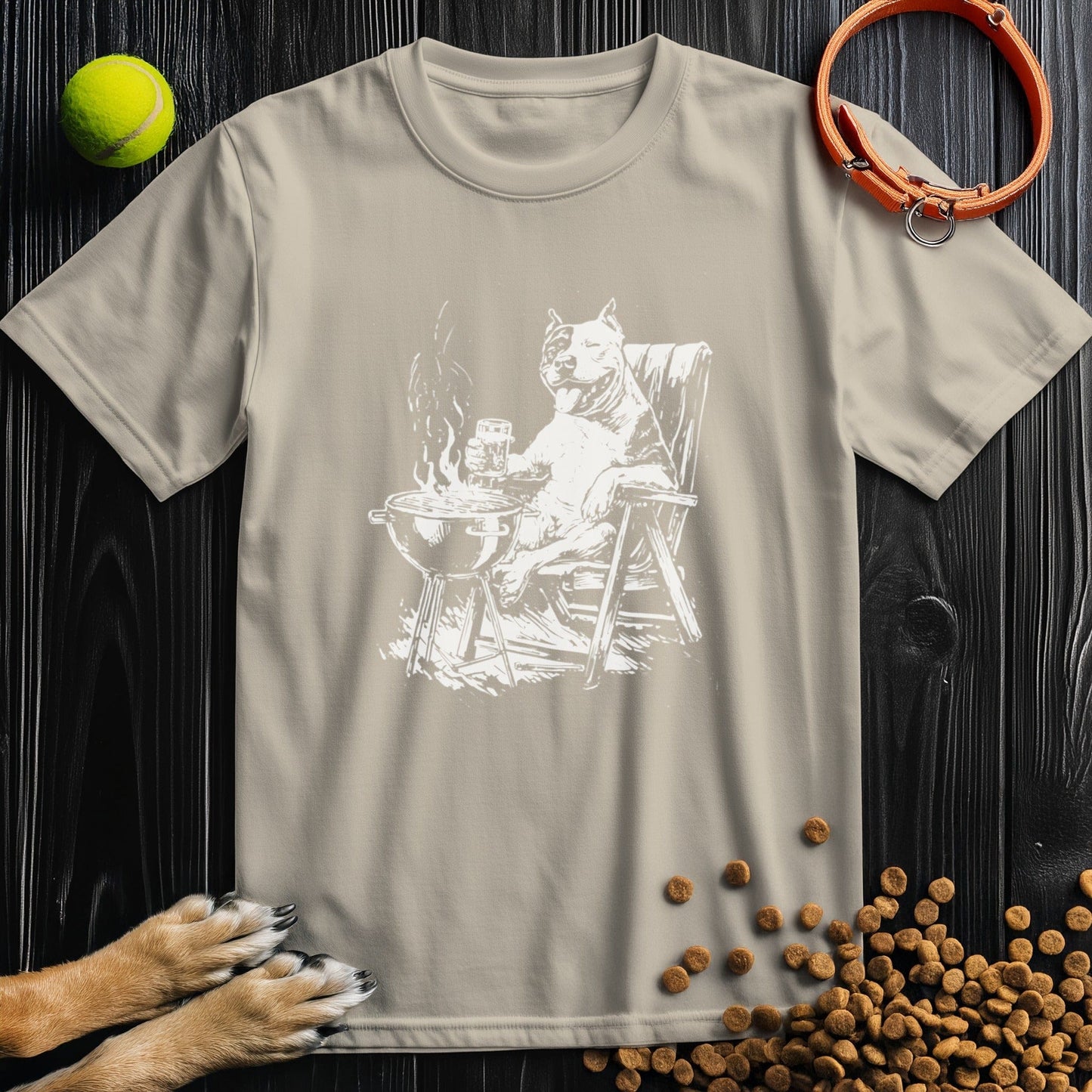 Sand crew neck Relaxed Roasting shirt perfect for casual wear