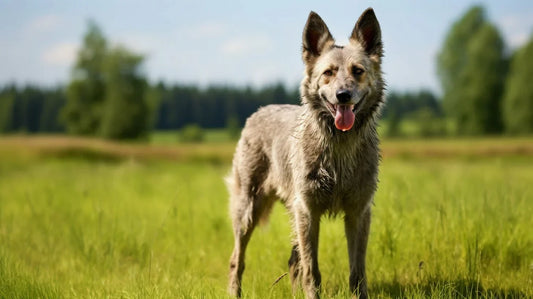 Belgian Laekenois Standing In Grass
