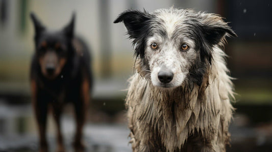 A dog with dementia