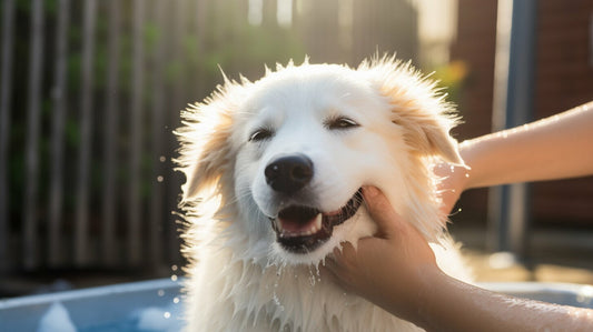 How to clean dogs ears getting a bath