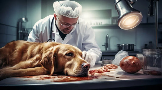 a dog with kidney disease getting surgery