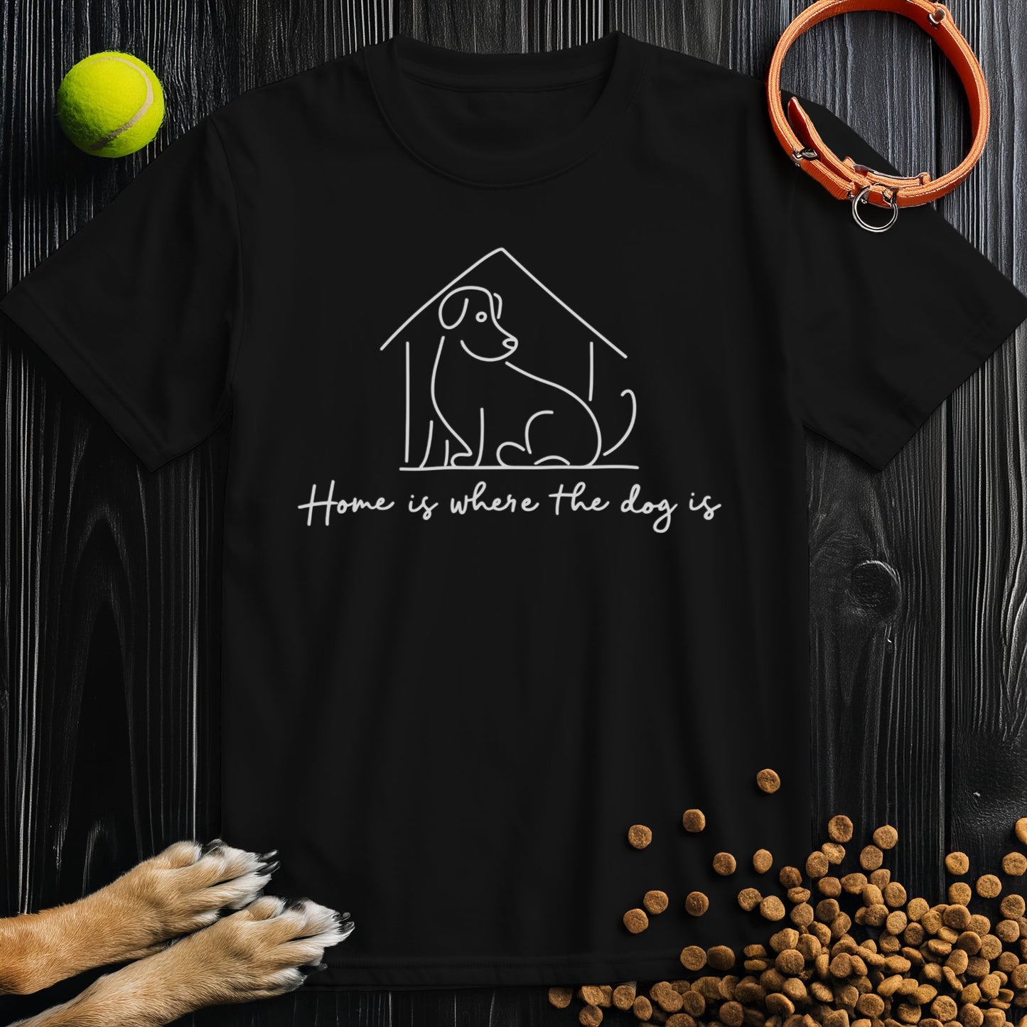 Home Is Where The Do Is White T-Shirt