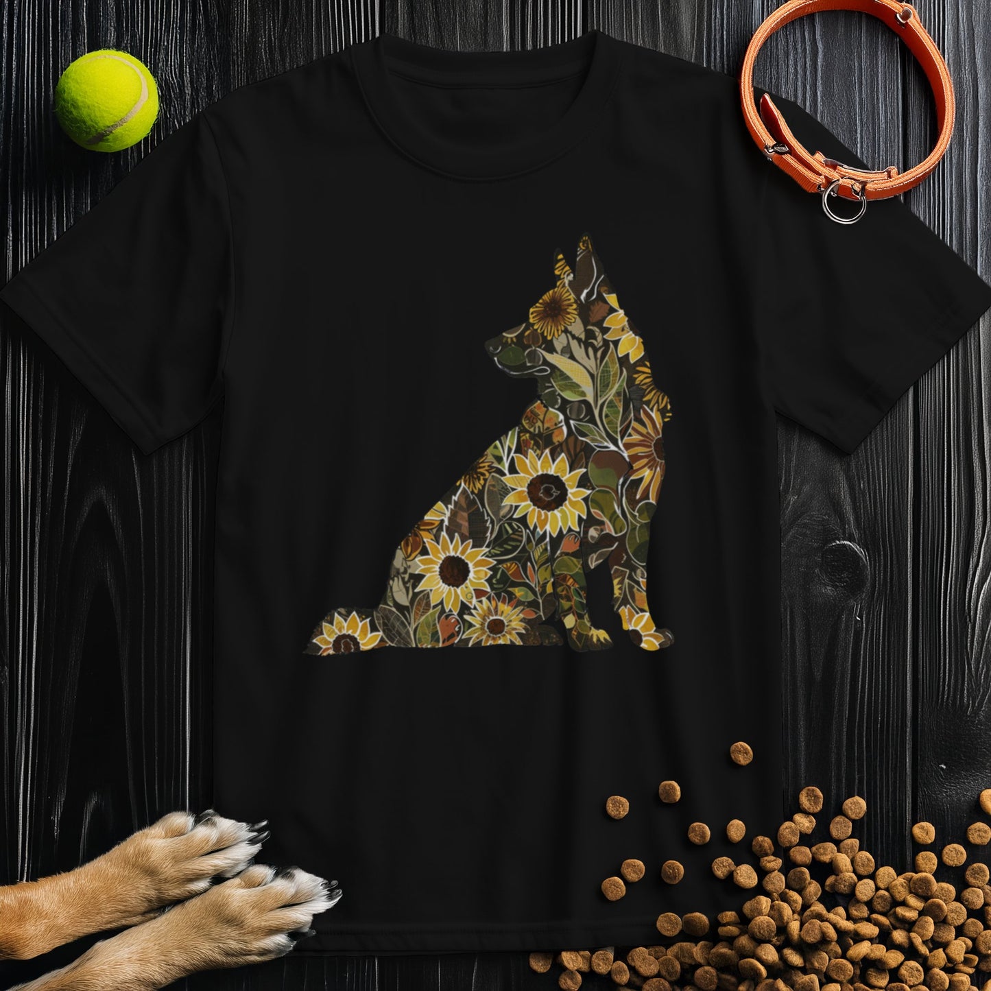 Sunflower German Shepard T-Shirt