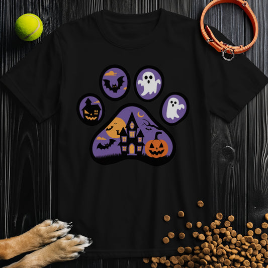 Haunted Paw Prints T-Shirt