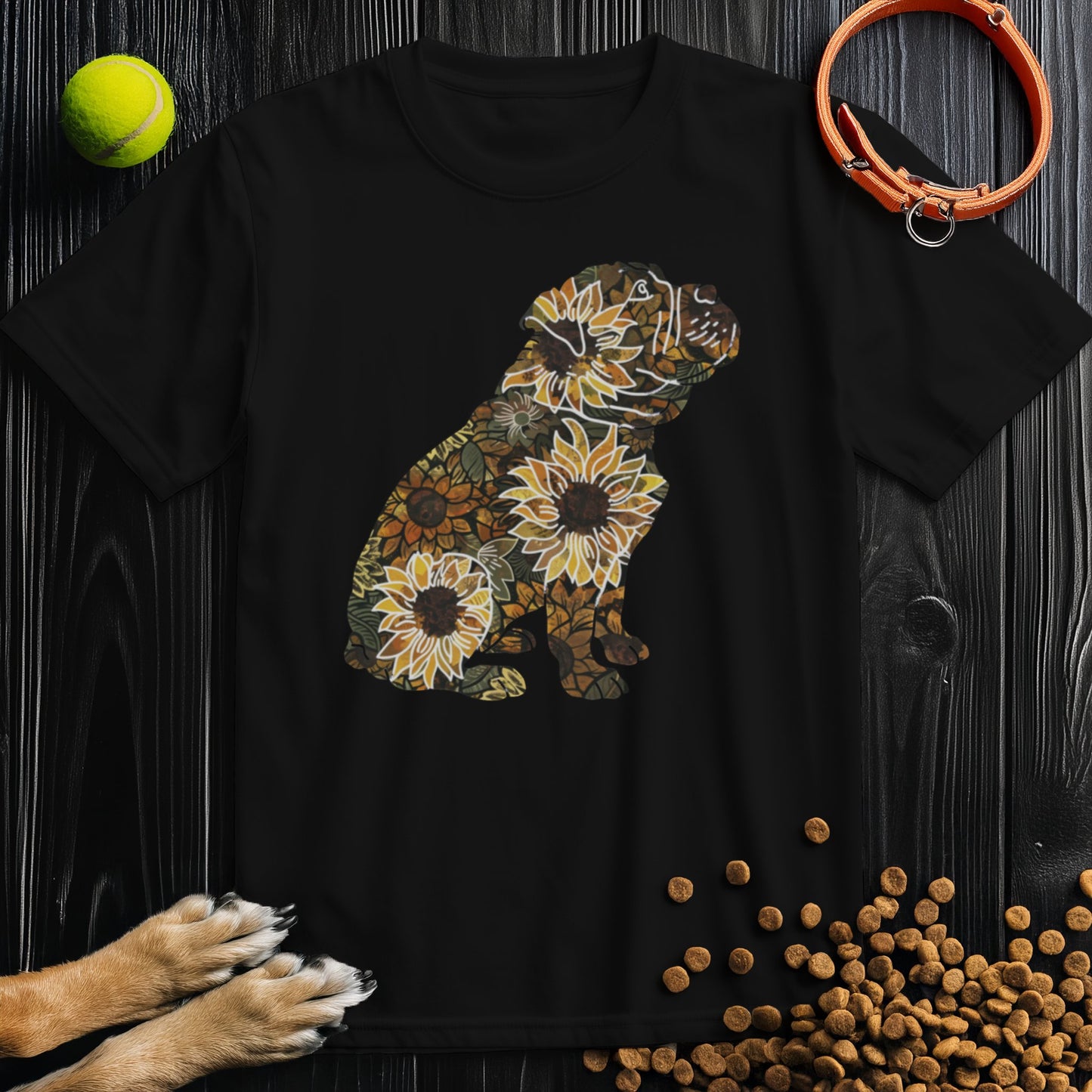 Sunflower English Bulldog T-Shirt