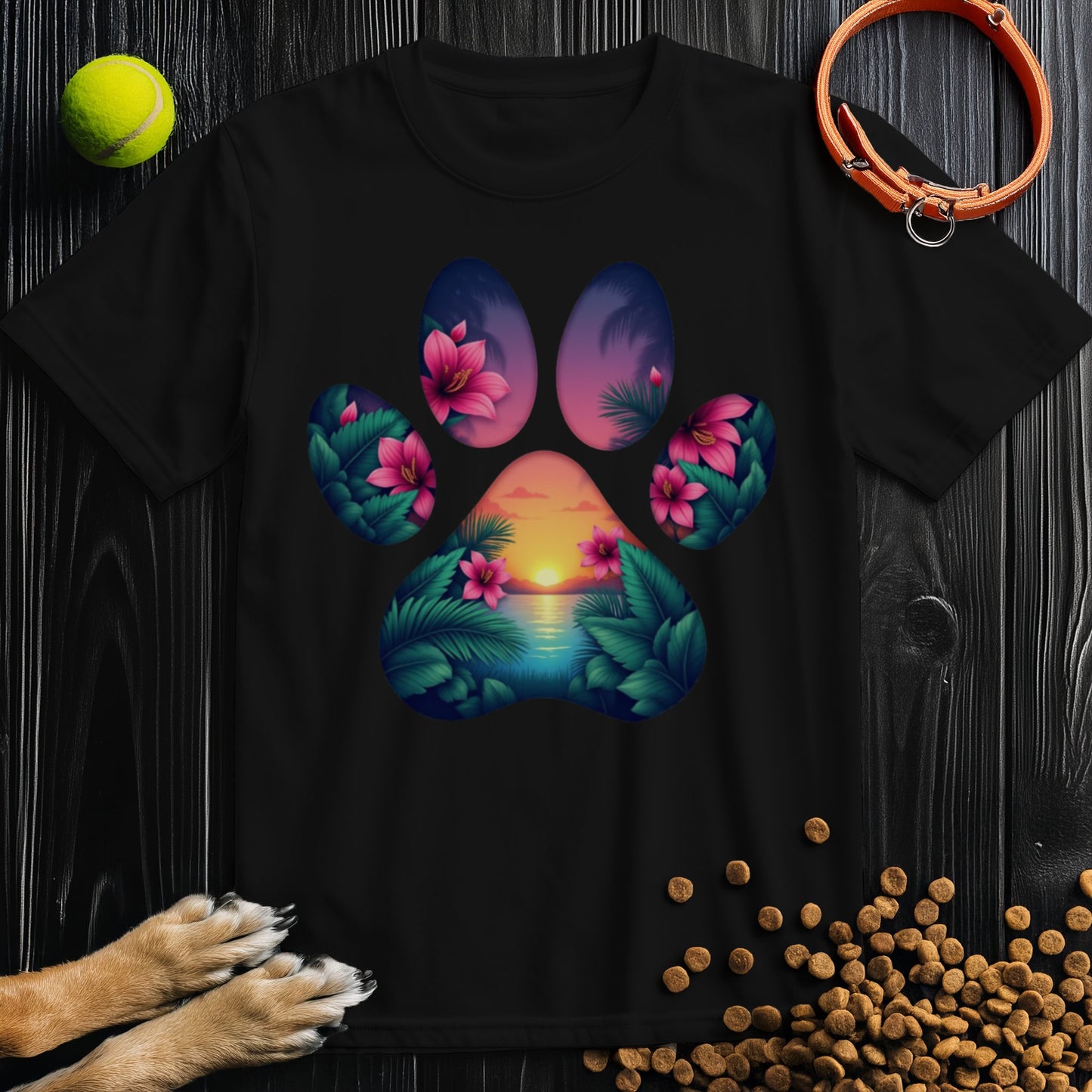 Sunset Paws T-Shirt