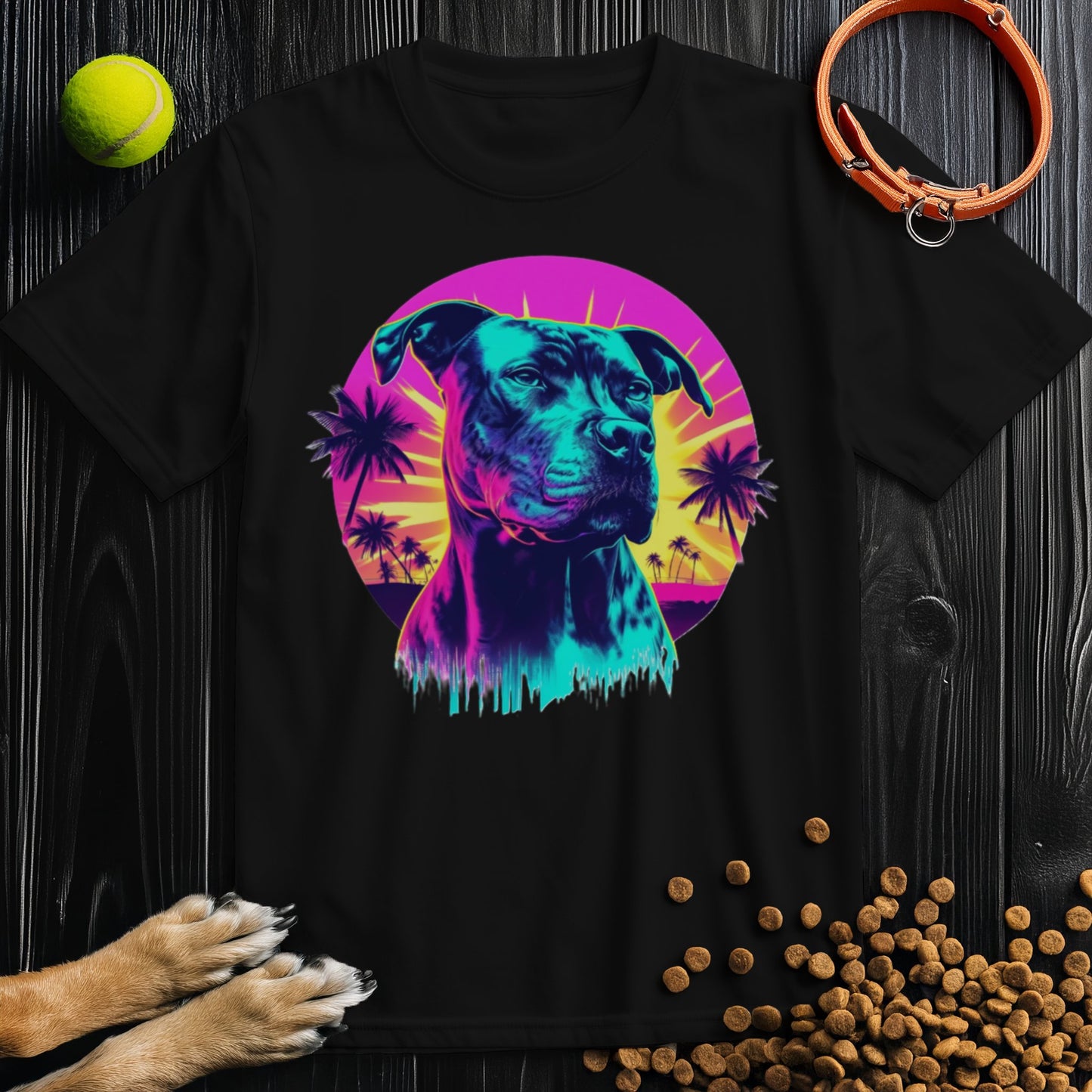 Sunset Pittie T-Shirt